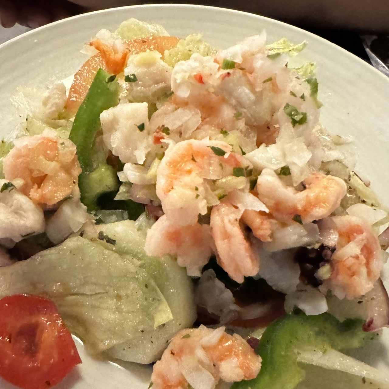 Ensalada de camarones
