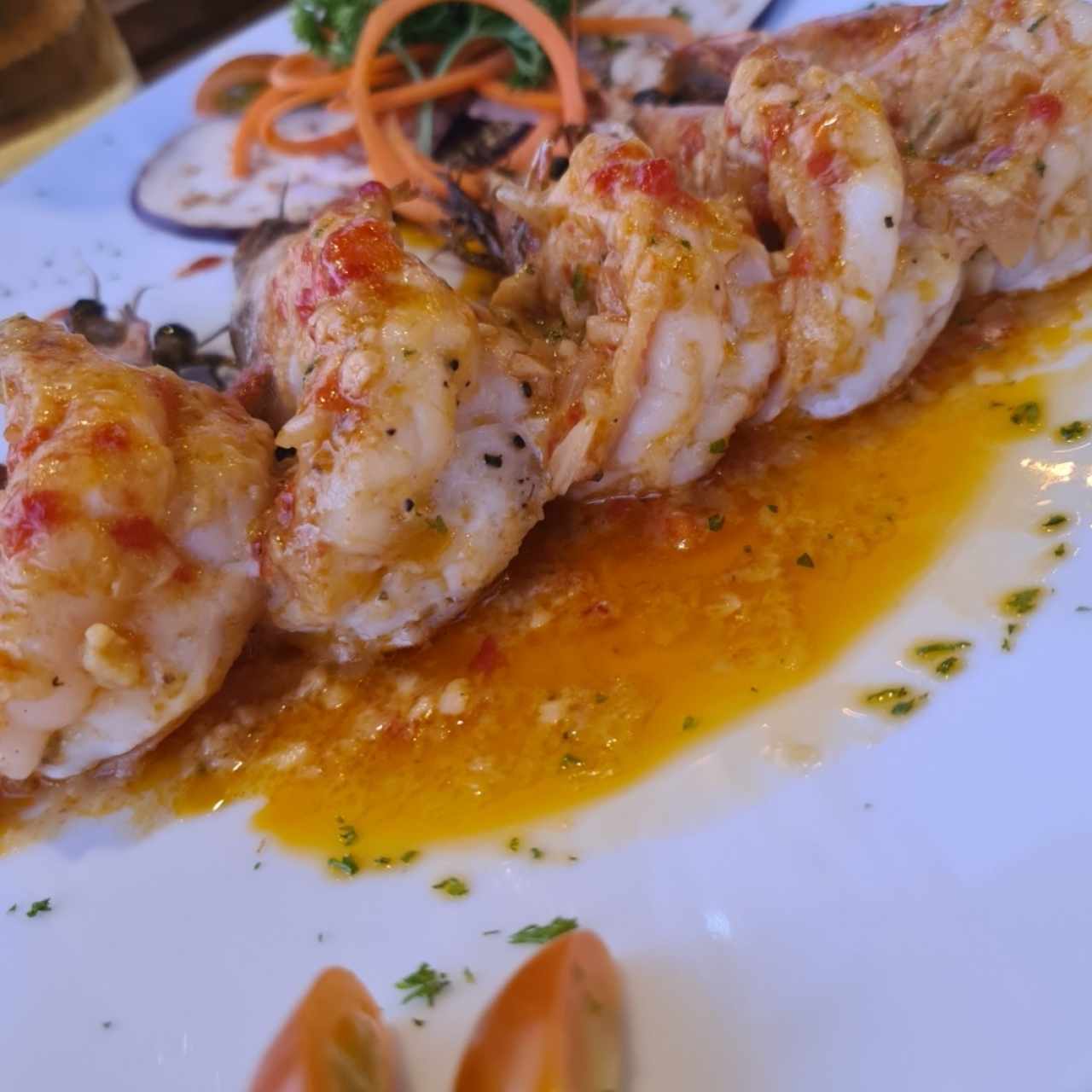 langostinos al ajillo