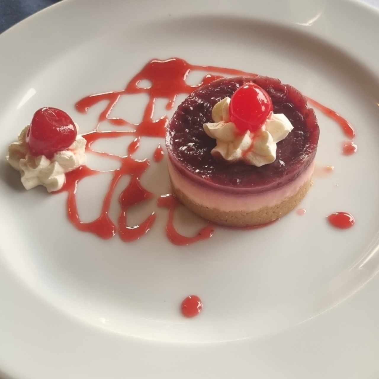 Cheesecake de frutos rojos muy rico