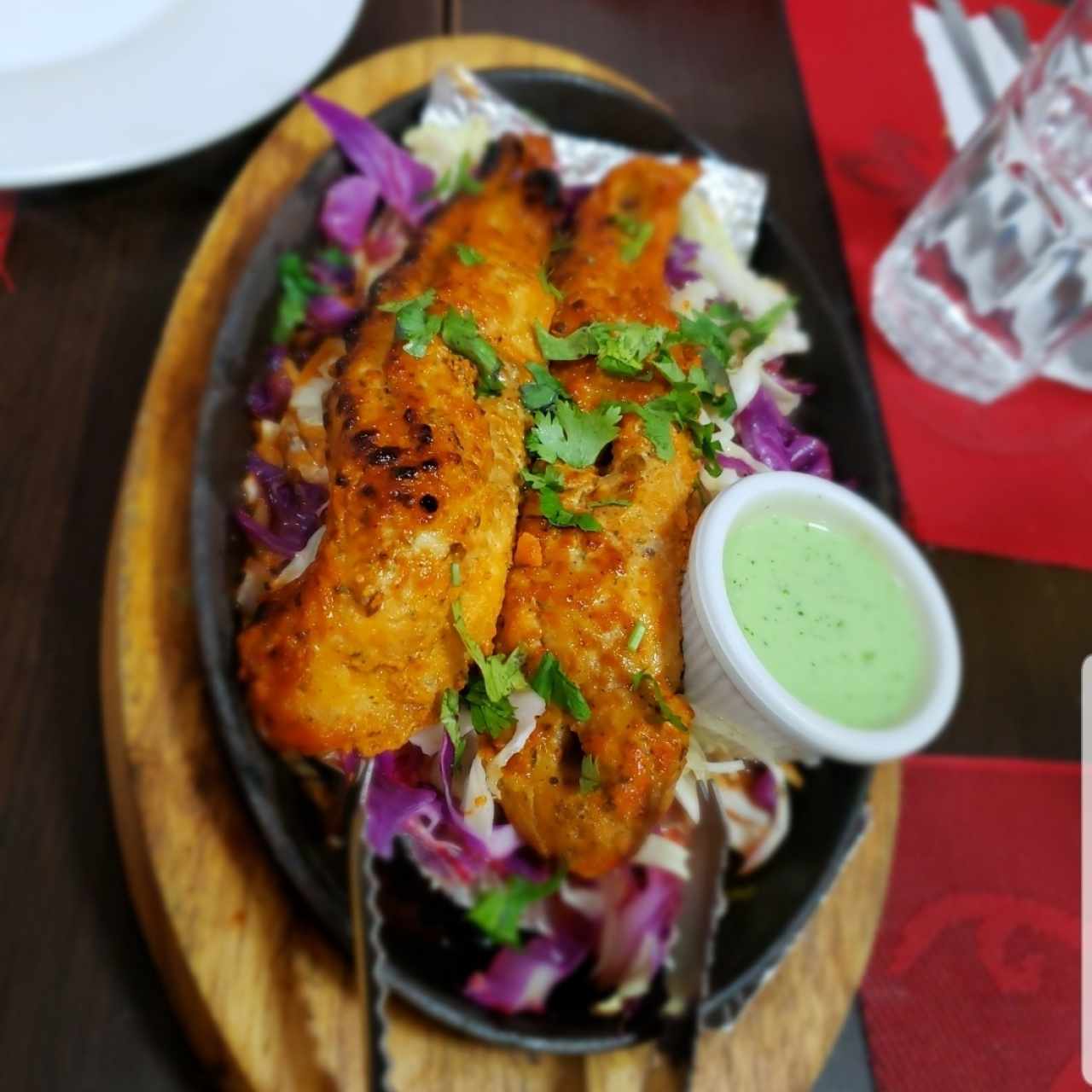 tandoori fish tikka.