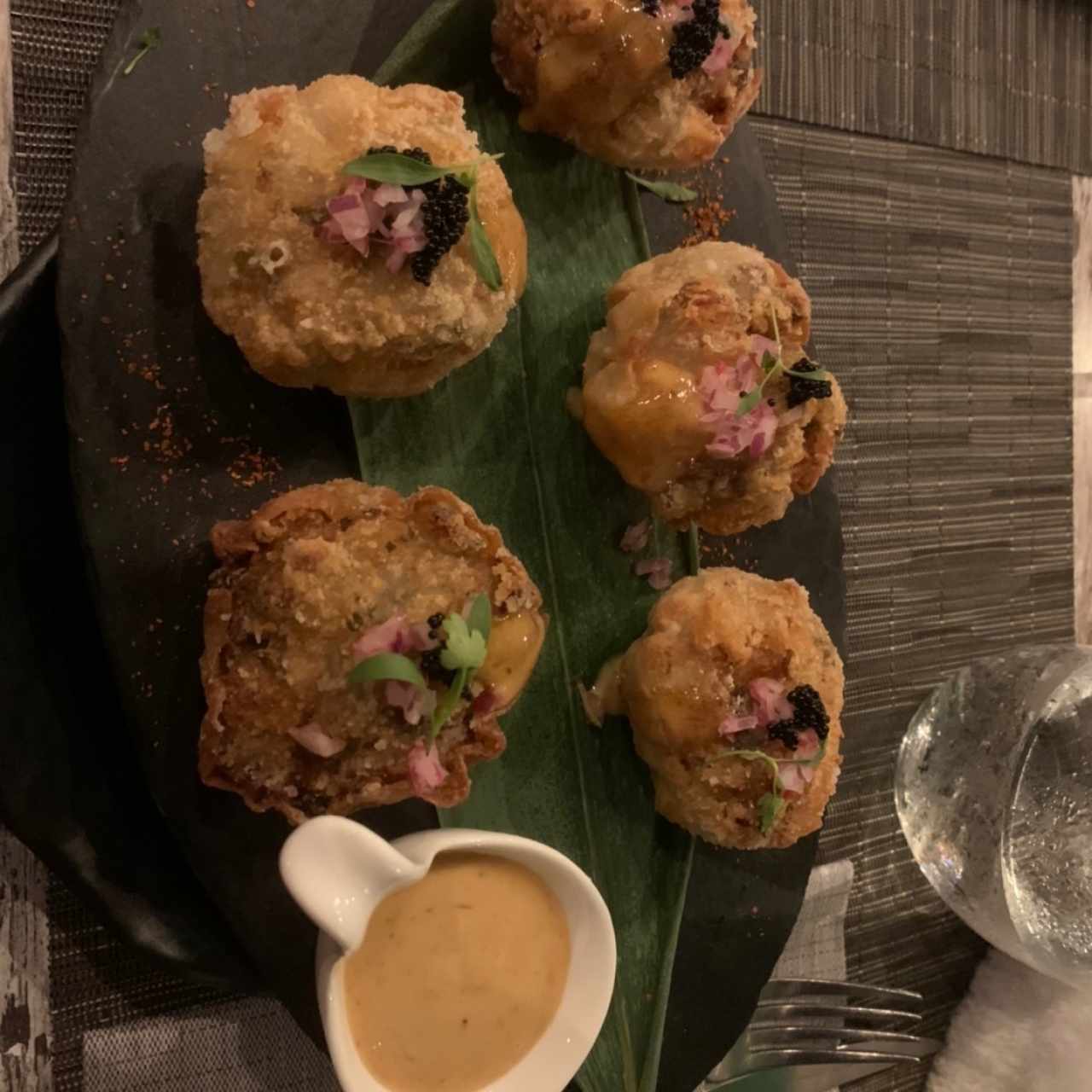 ceviche♥️ crispy siu mai