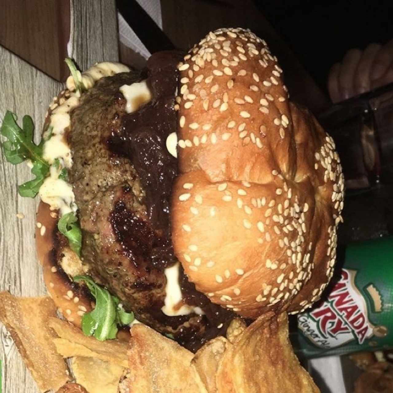 hamburguesa corte culebra 