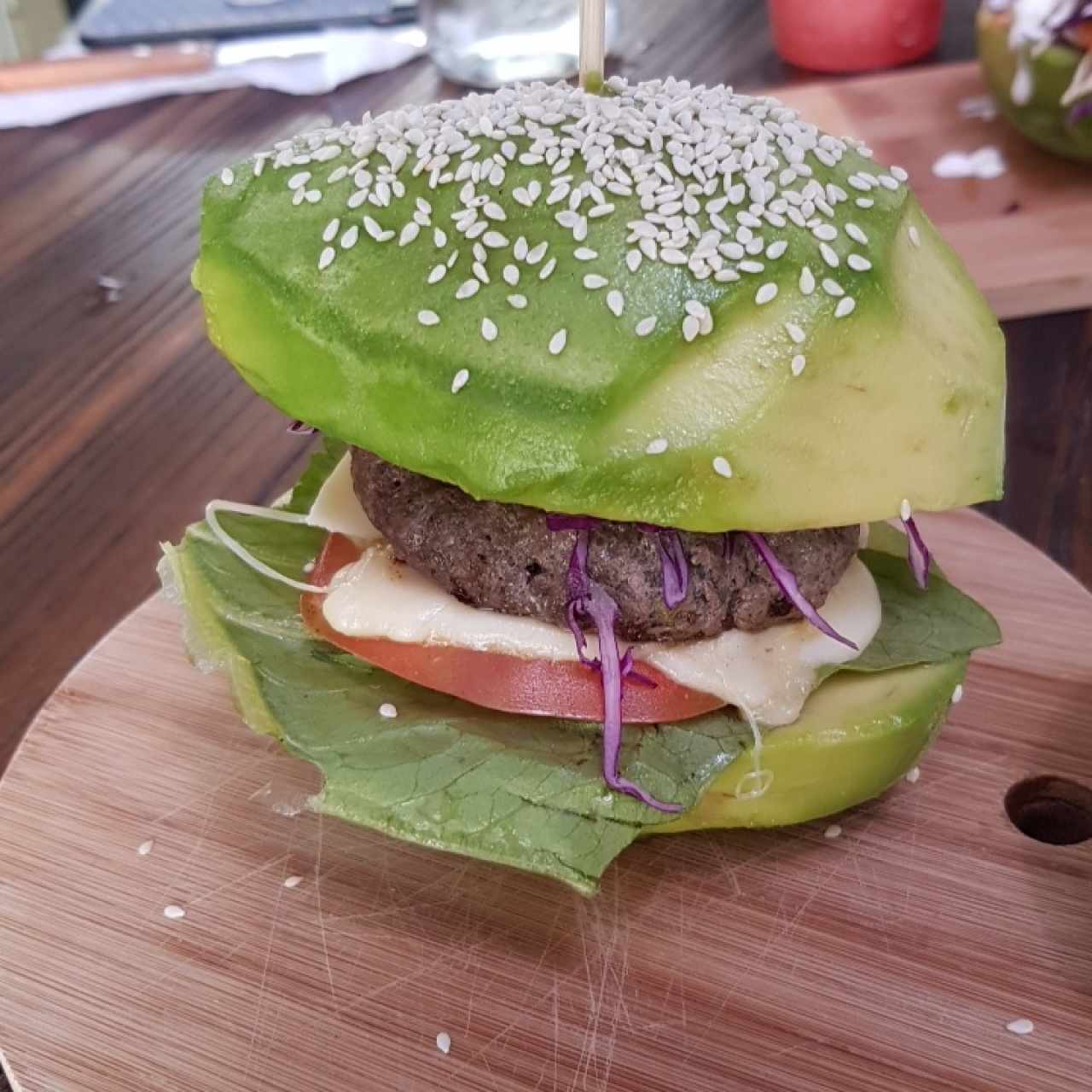 hamburguesa de aguacate 