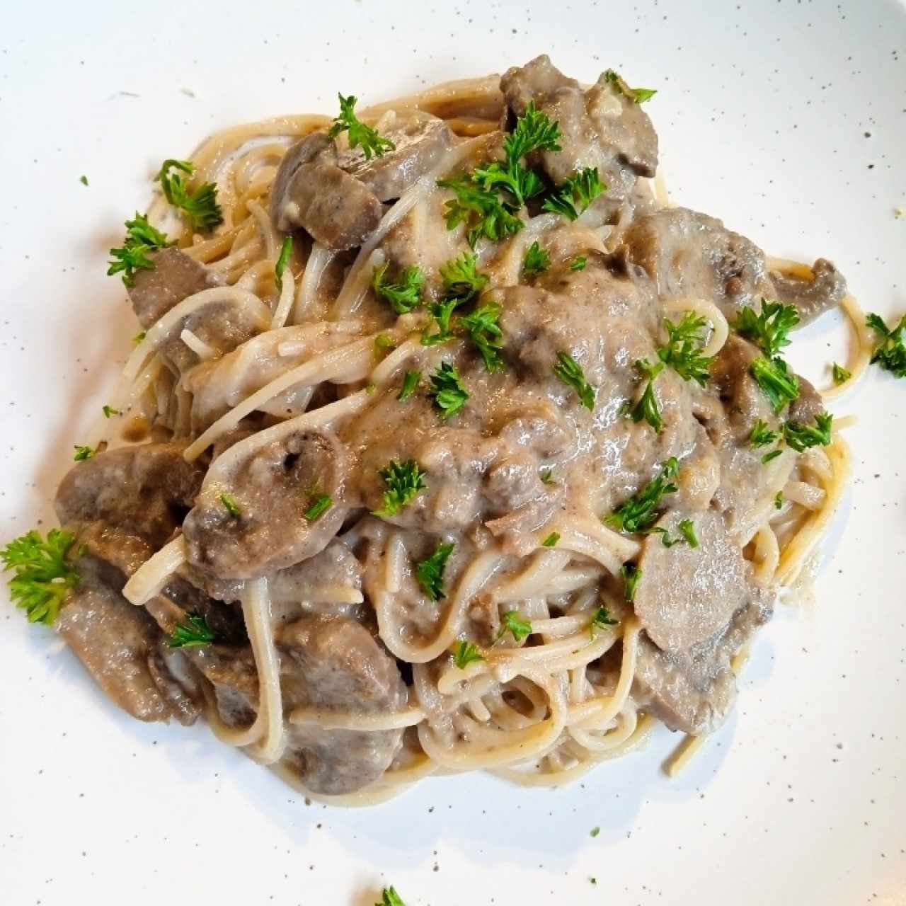 Menú del día - Pasta con hongos 