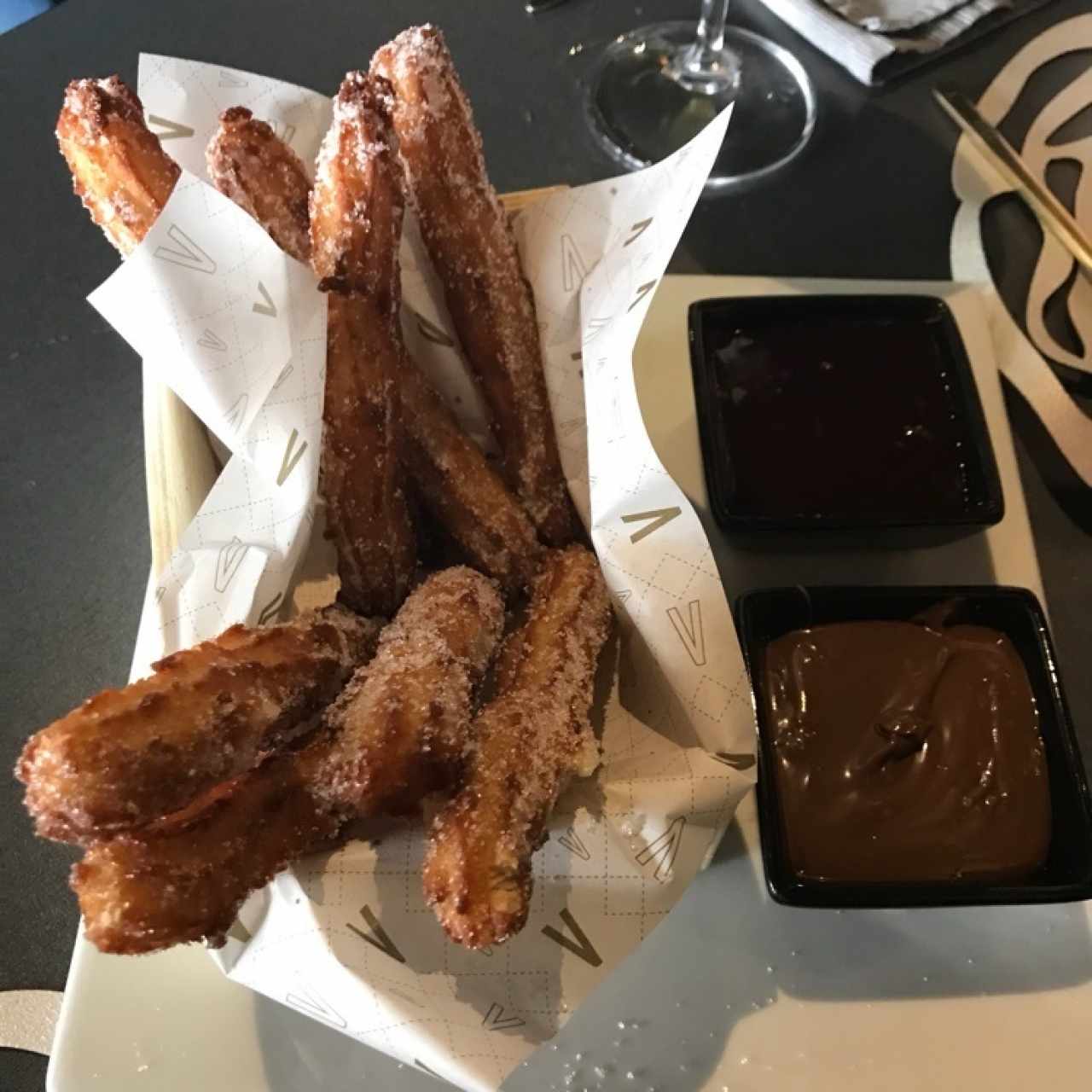 churros y chocolate