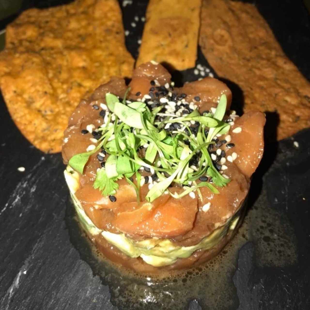 ENTRADAS FRÍAS - SALMON TARTAR