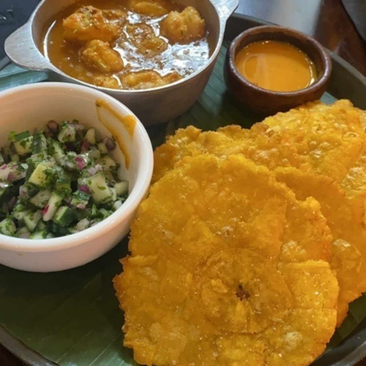 curry caribeño de langostinos