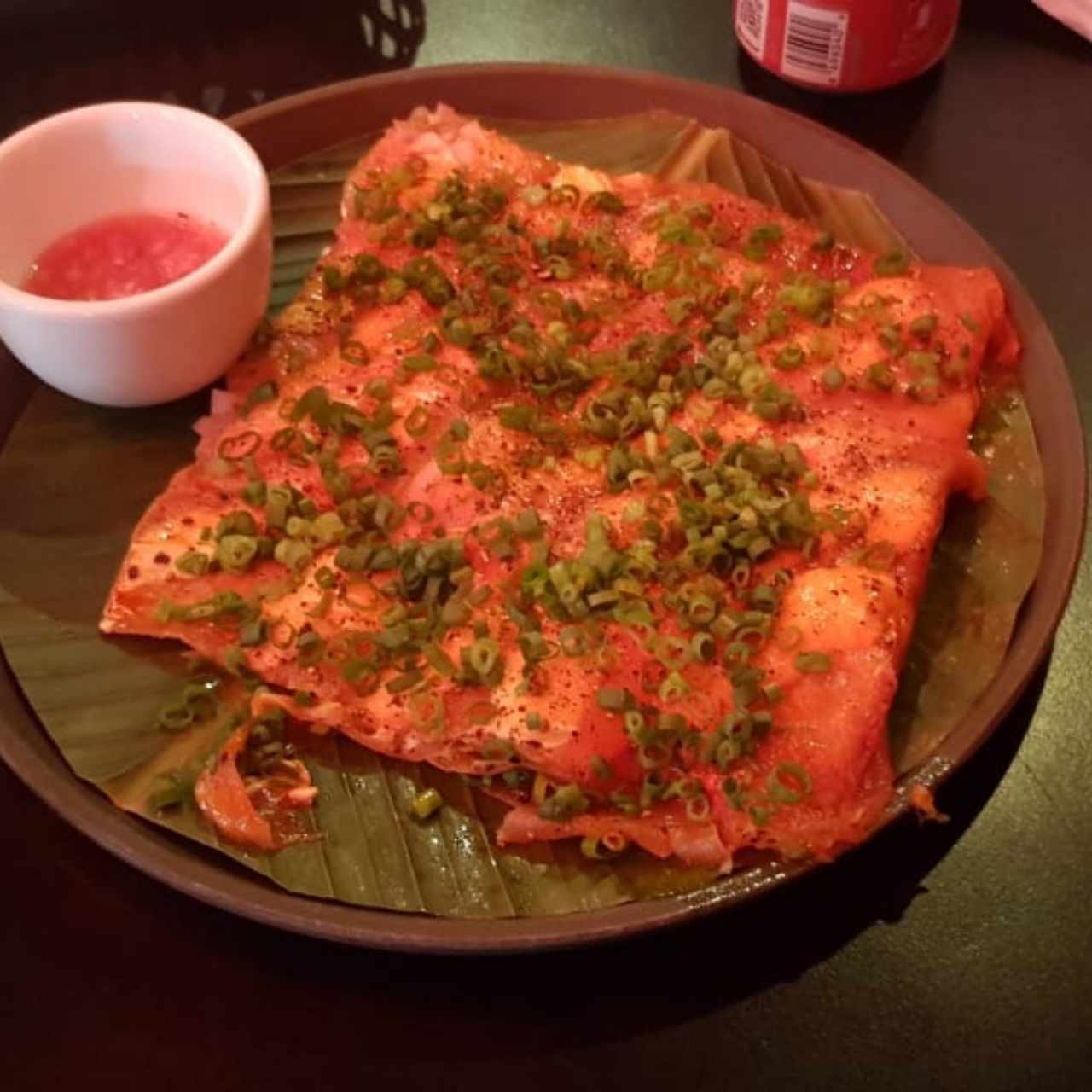 carpaccio de yuca crocante y atún 