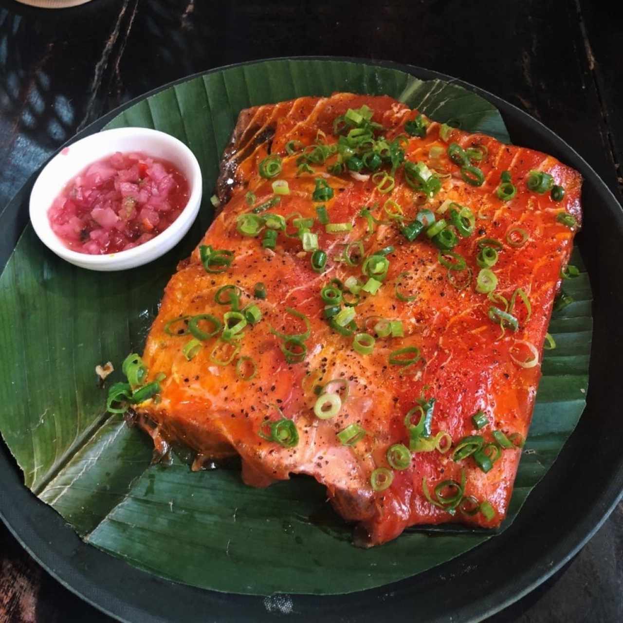 atun con yuca tostada