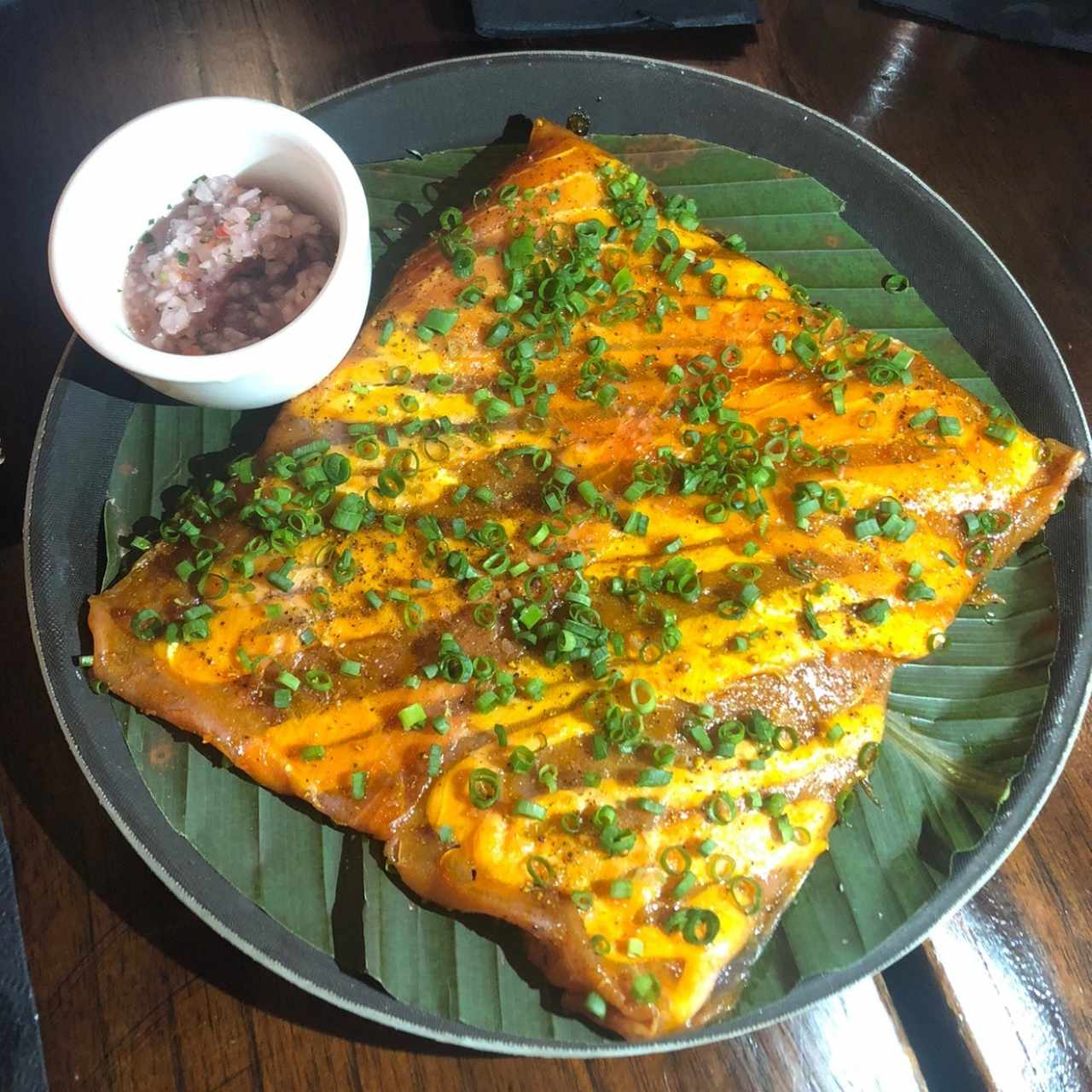 Atun sobre yuca tostada