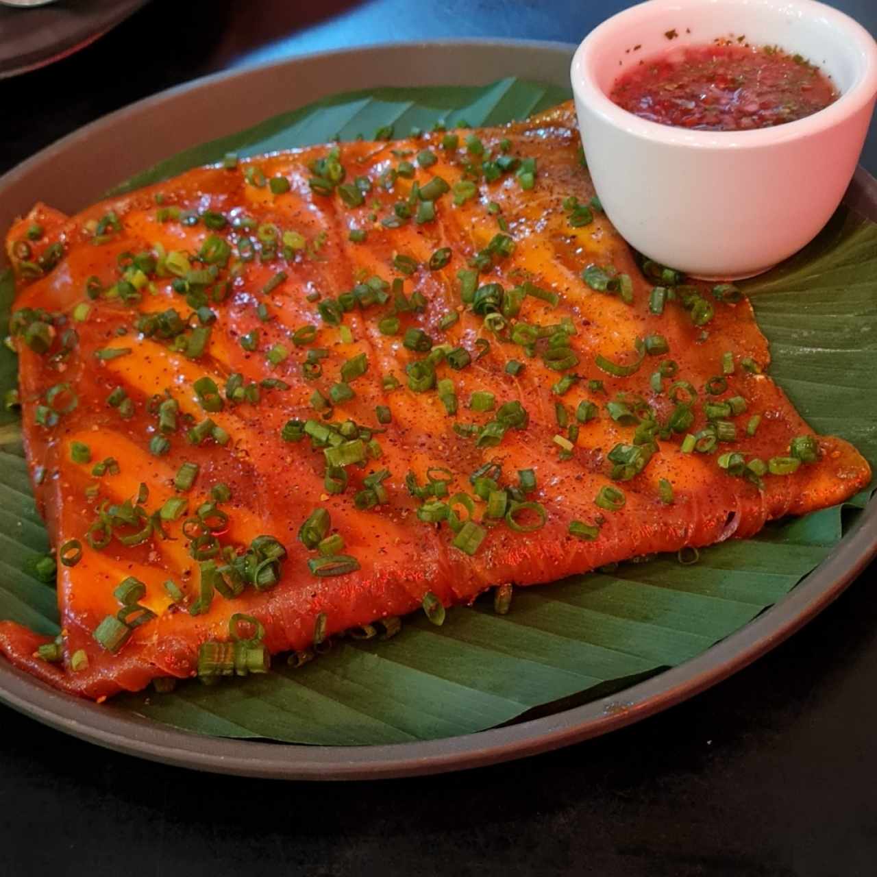 tostada de yuca con atún