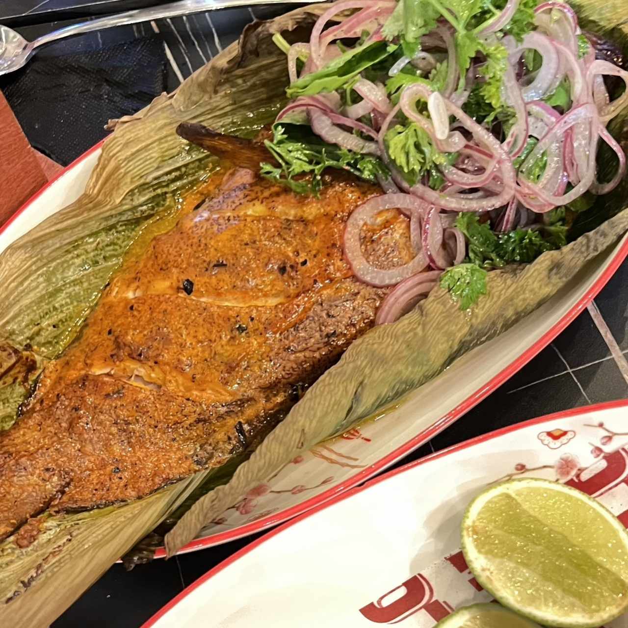 Pescado a la brasa