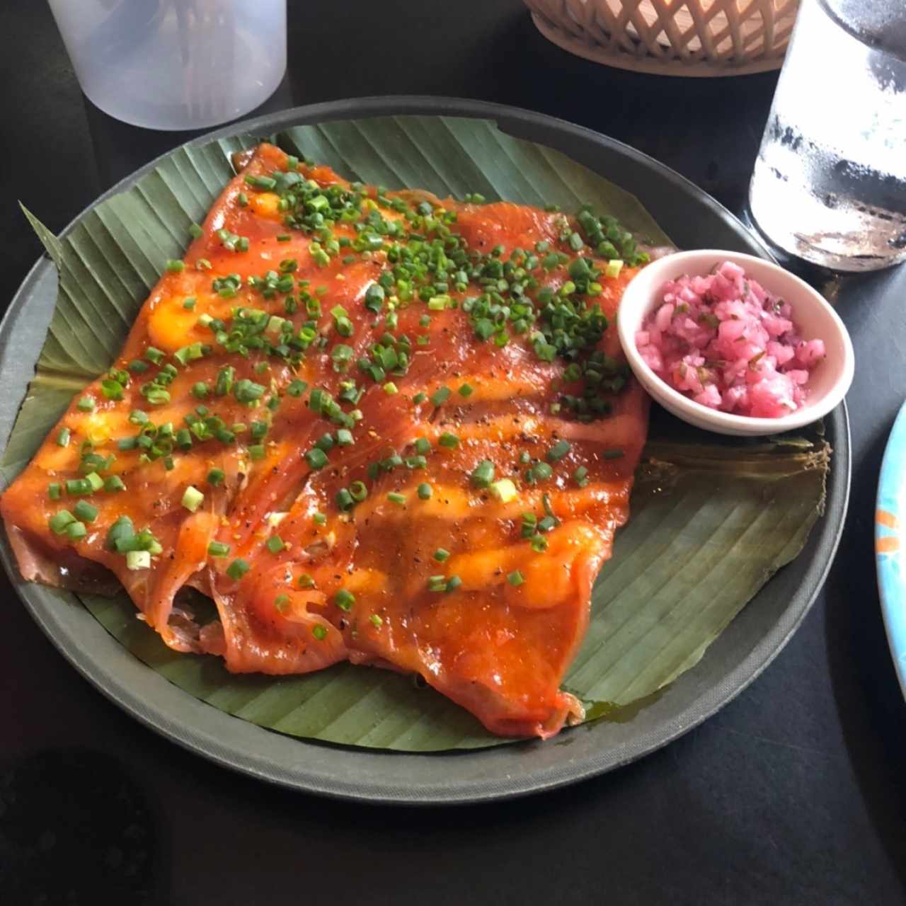 yuca tostada con salmon 