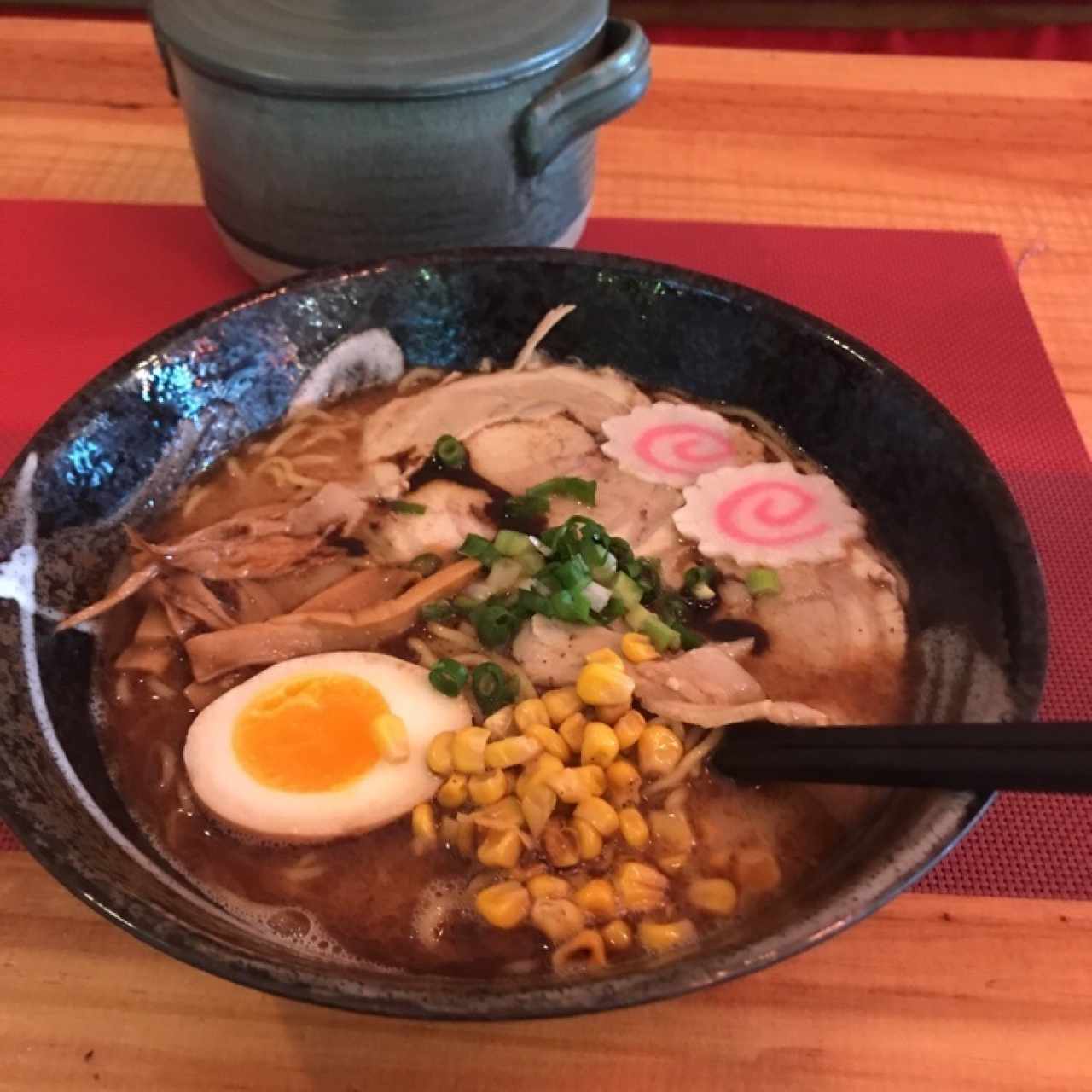 ramen black garlic tonkotsu