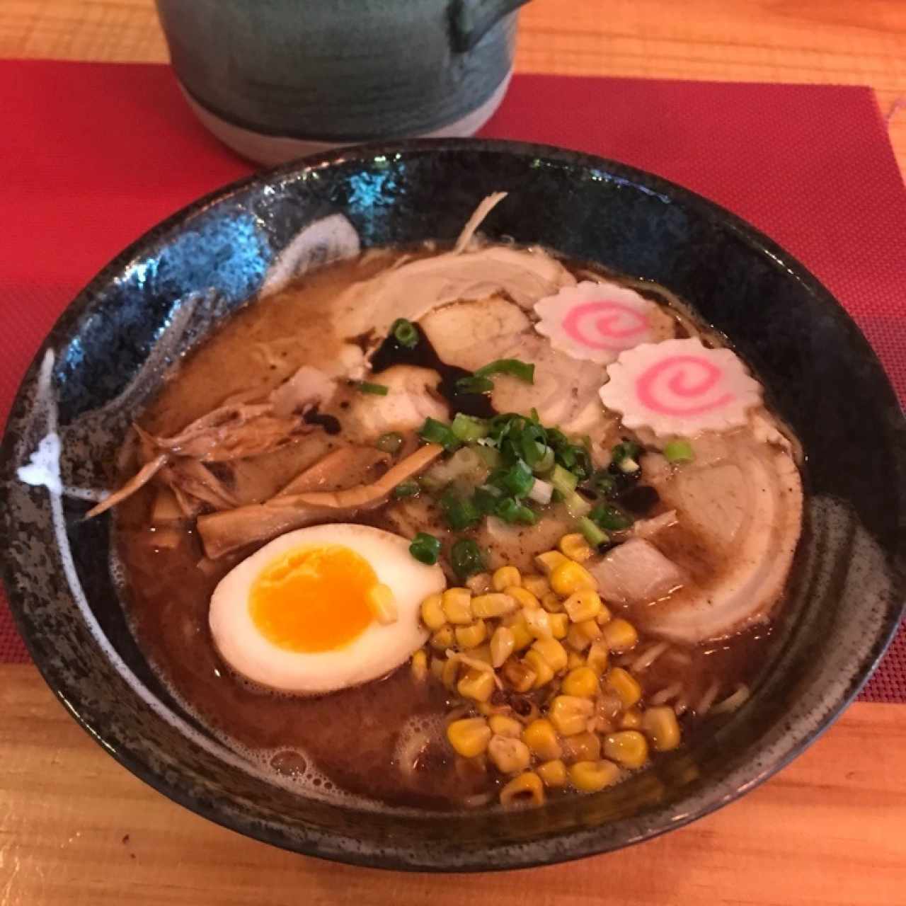 ramen black garlic tonkotsu