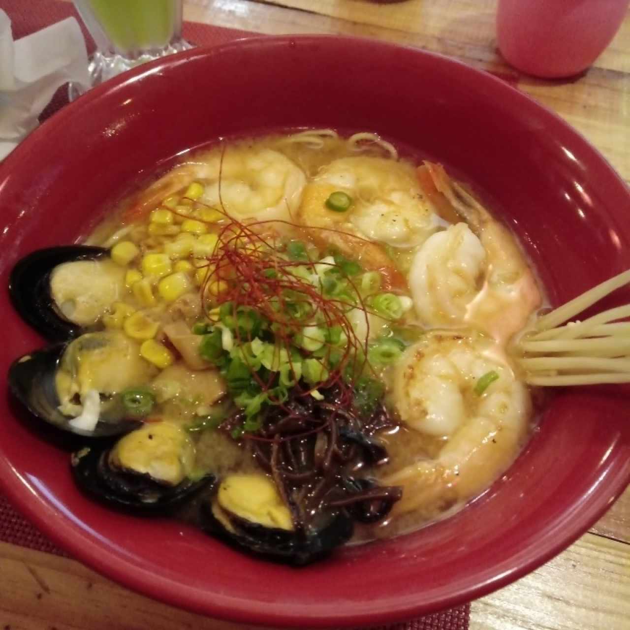 ramen de camarones