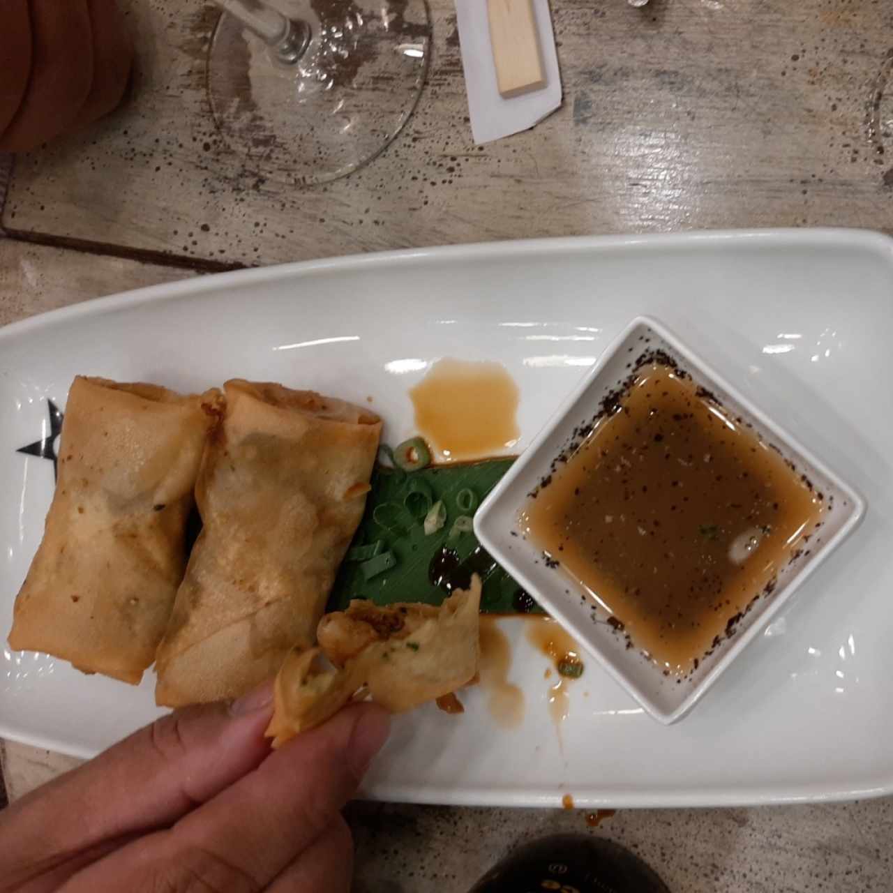 spring rolls de camarón