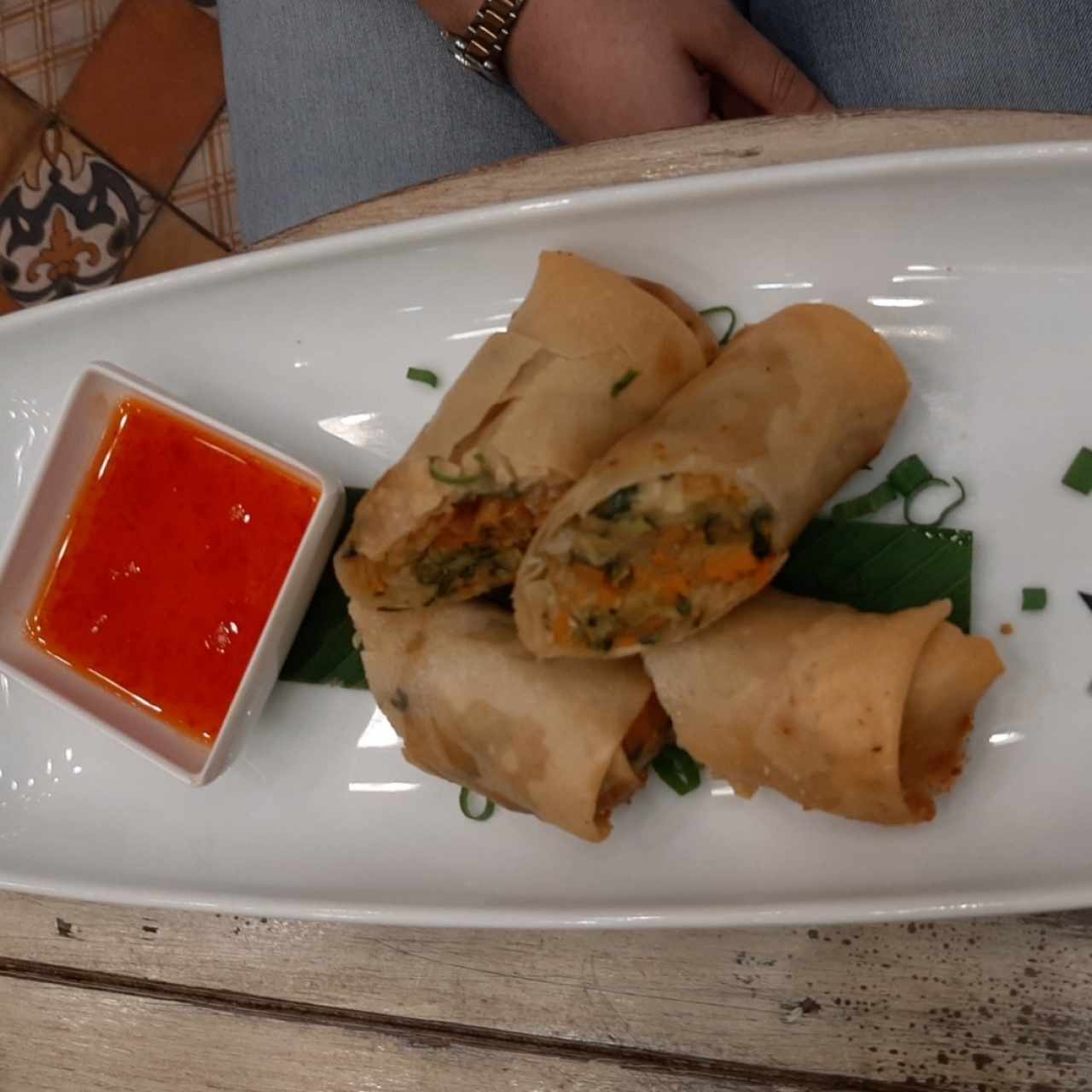 spring rolls de vegetales 