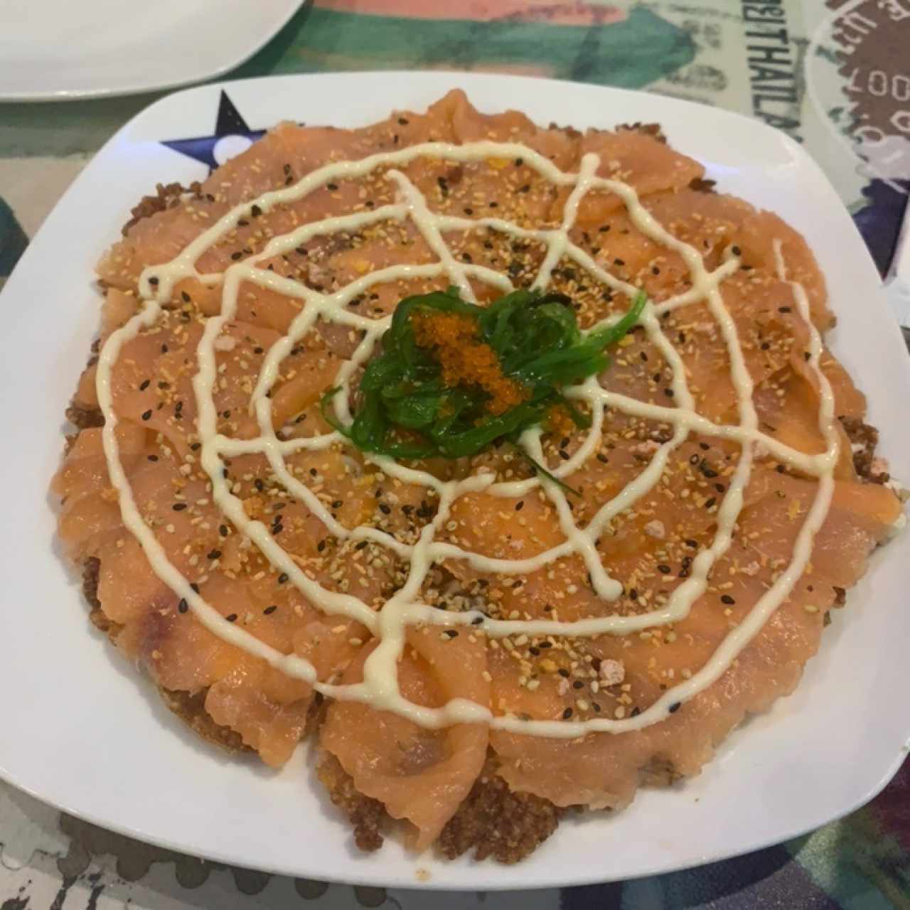 Pizza de Sushi de Salmón