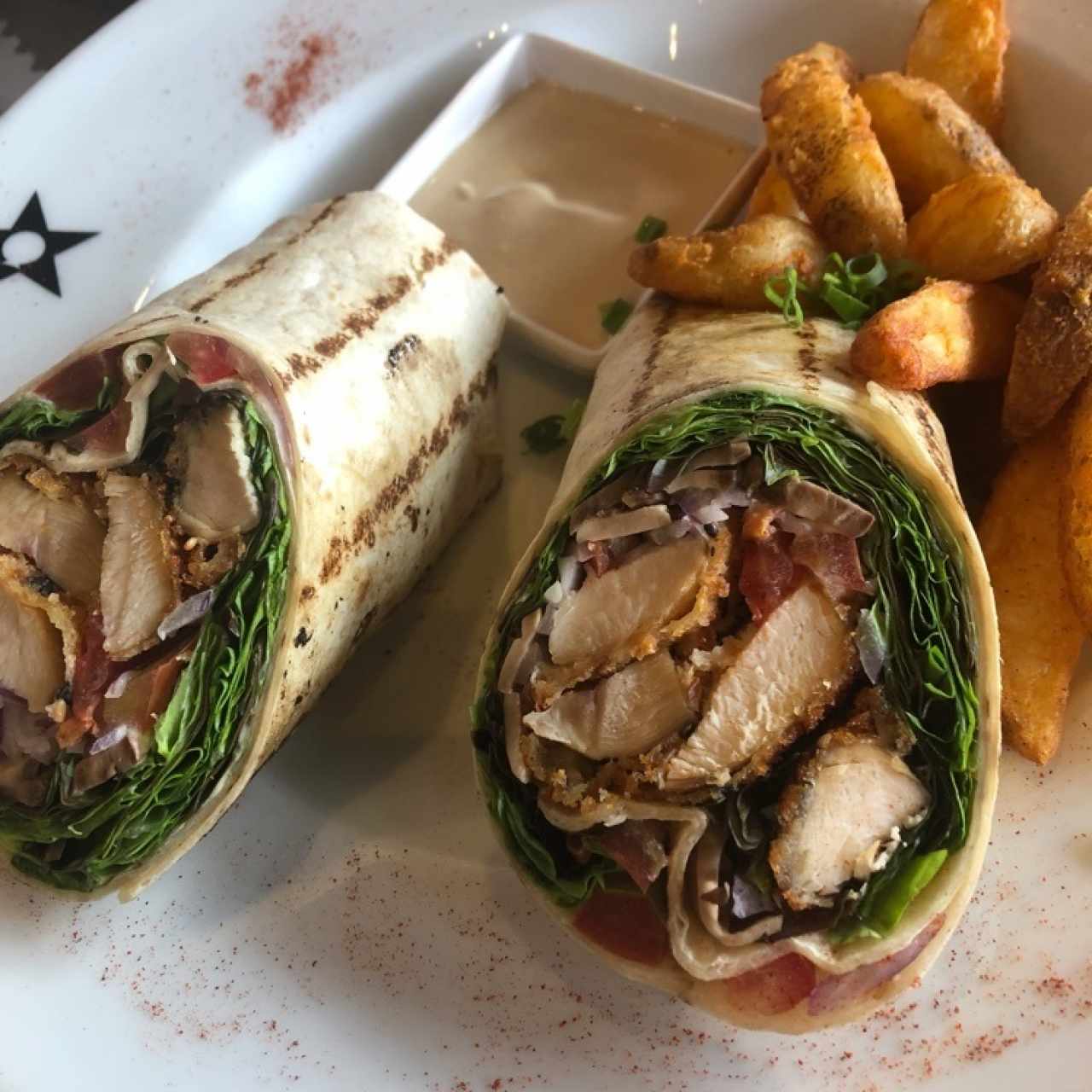 Wrap de pollo thai