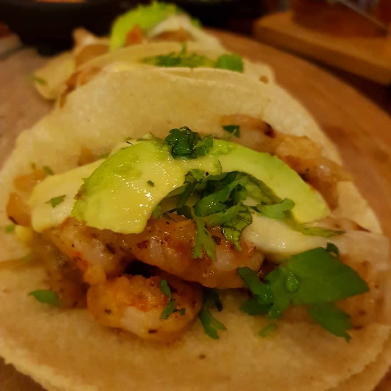 tacos de langostinos