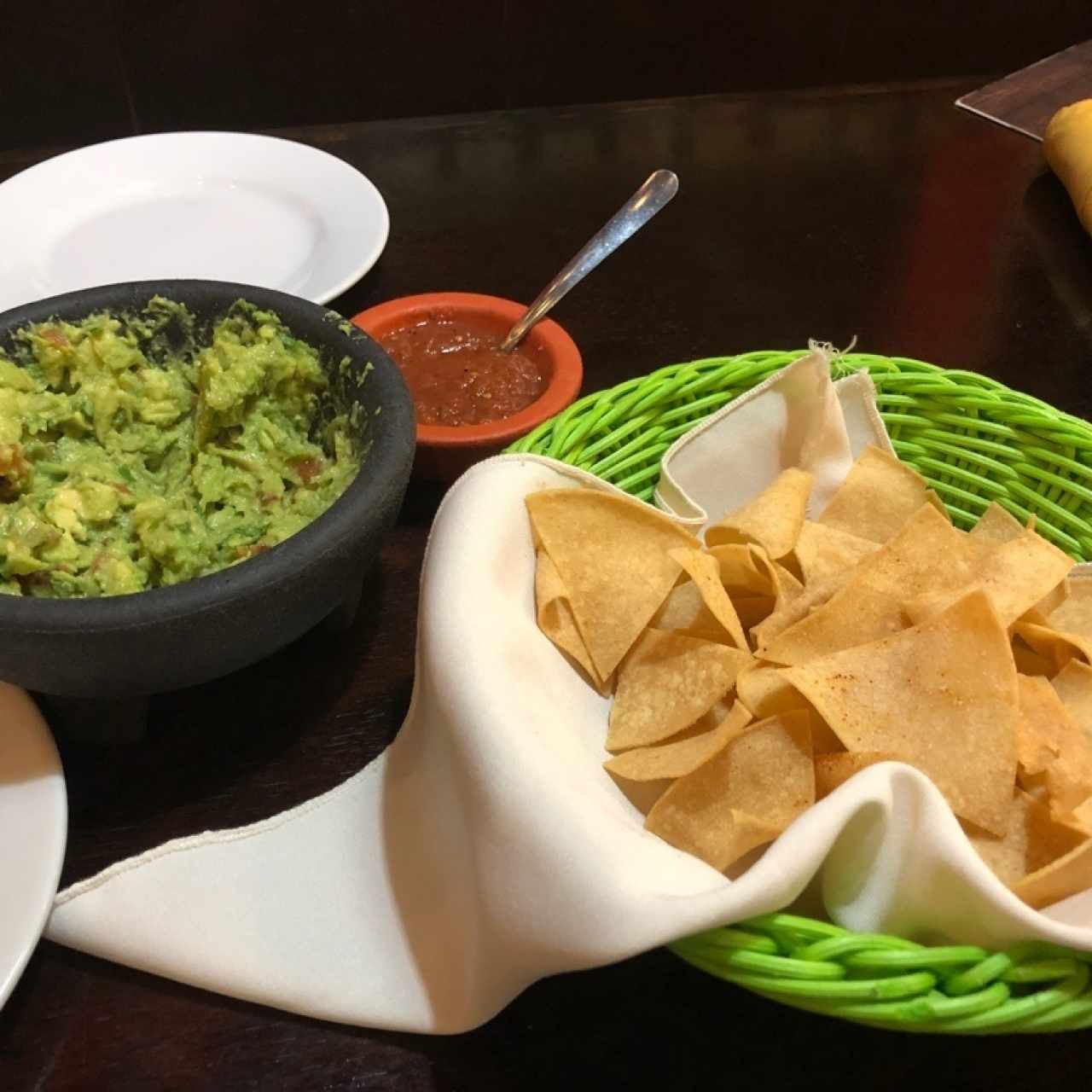 guacamole y chips 