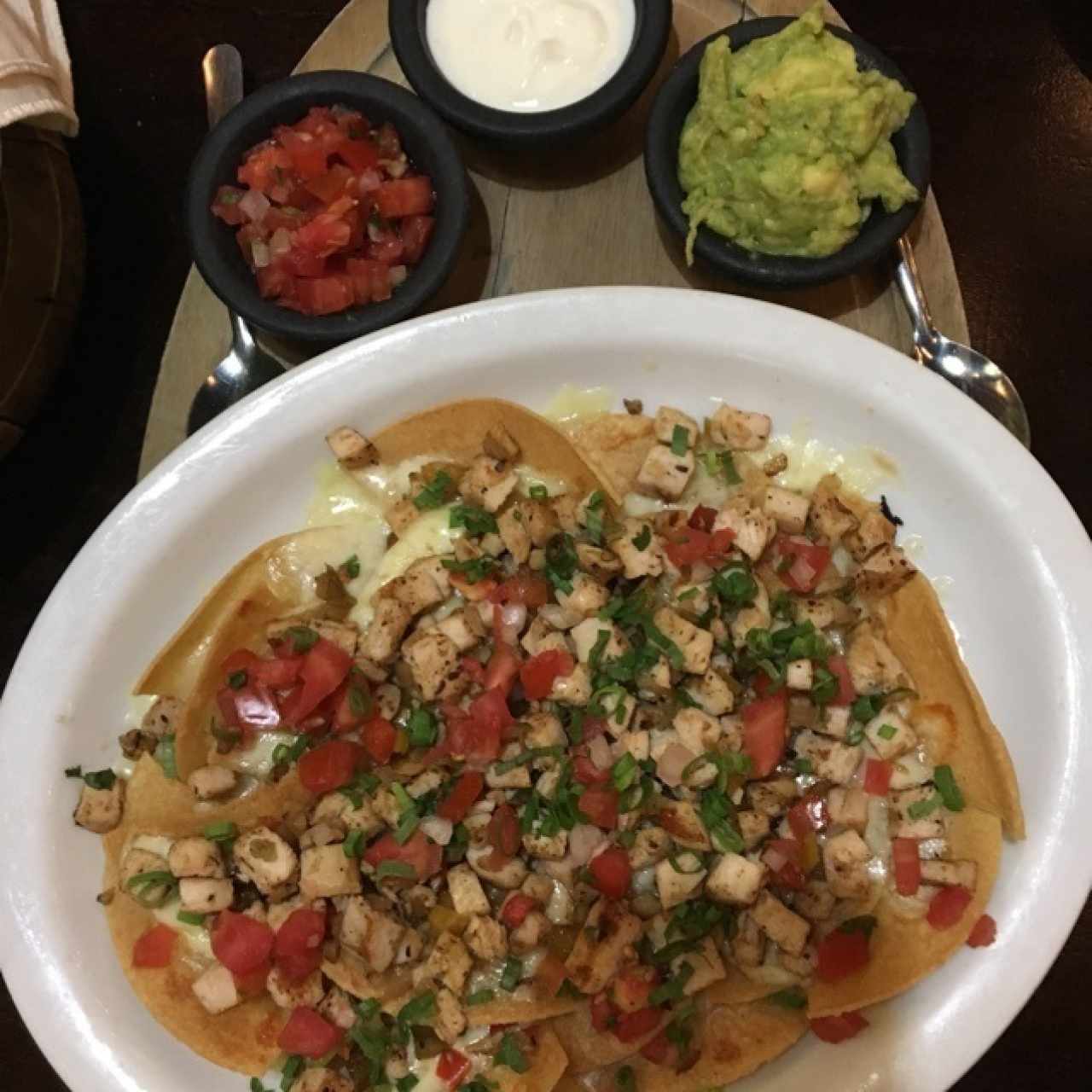 nachos 3 quesos