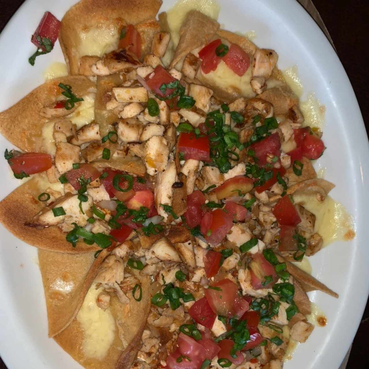 nachos de pollo