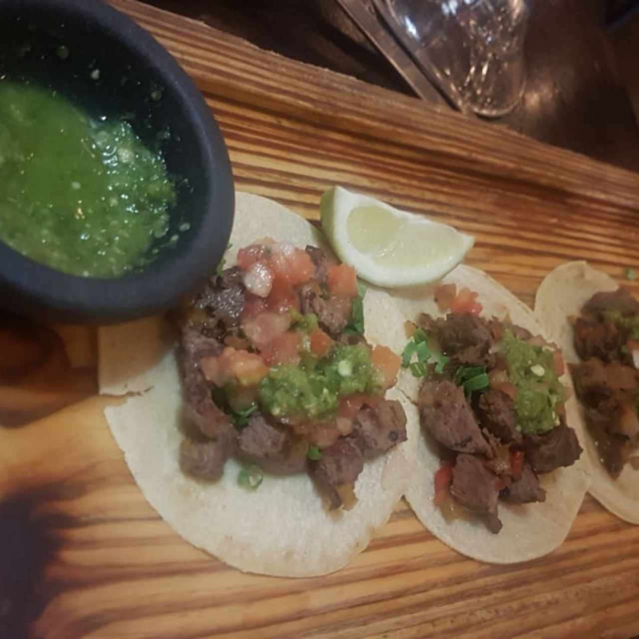 Tacos de filete de res