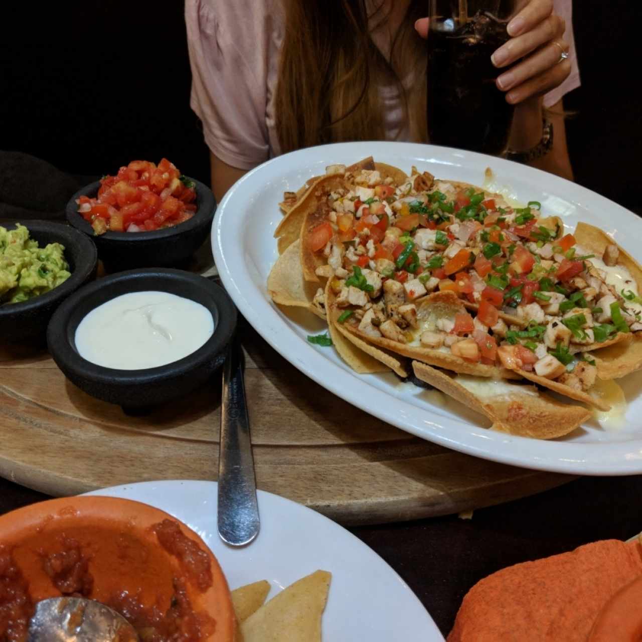 Nachos de pollo