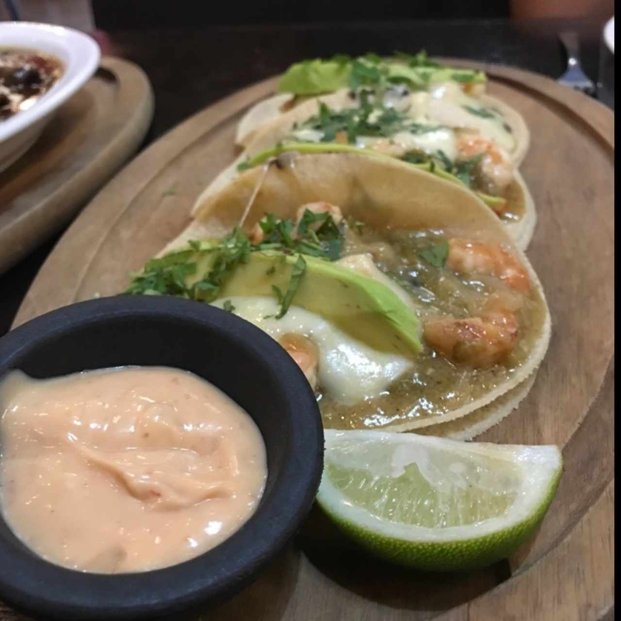 Tacos langostinos Gobernador