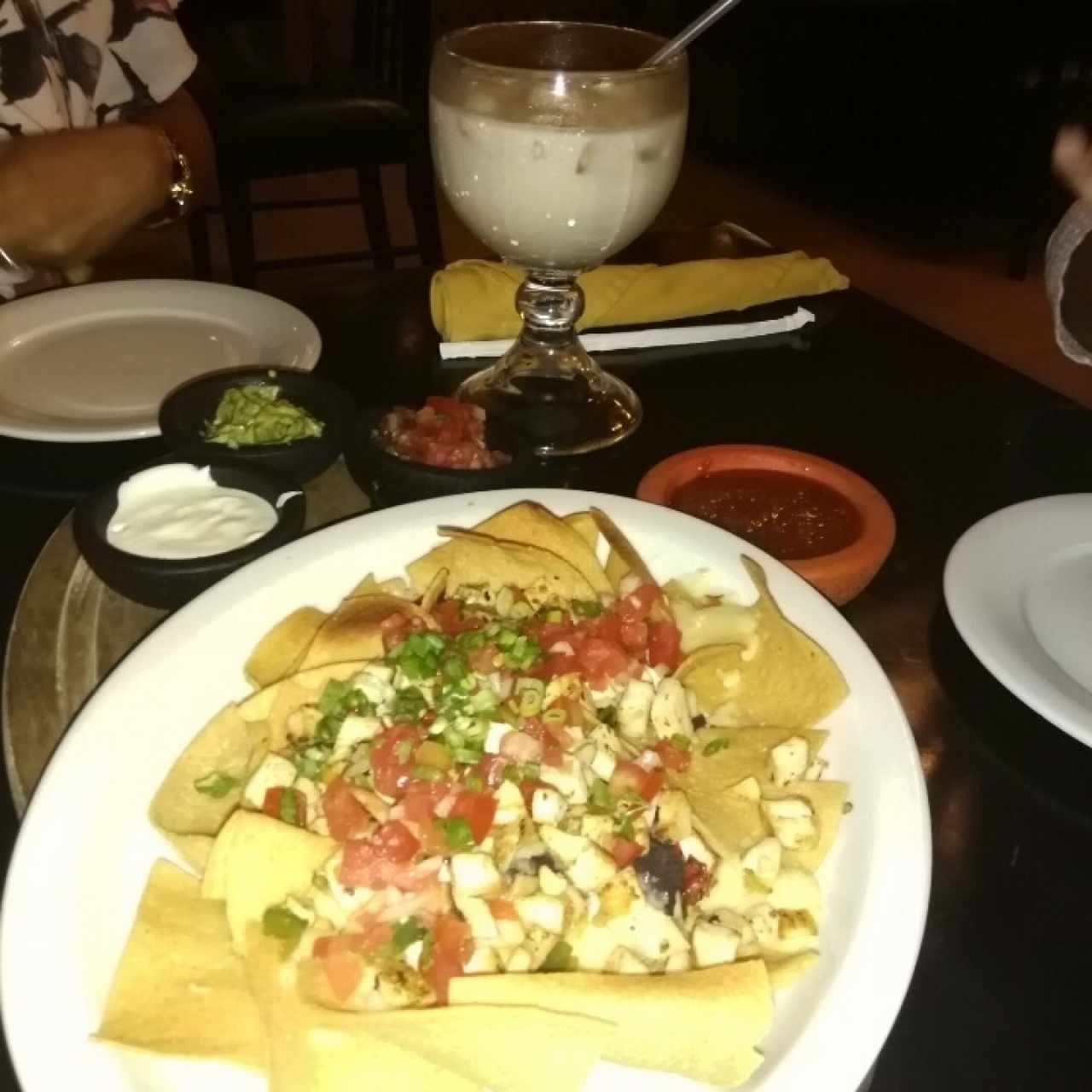 Nachos con pollo