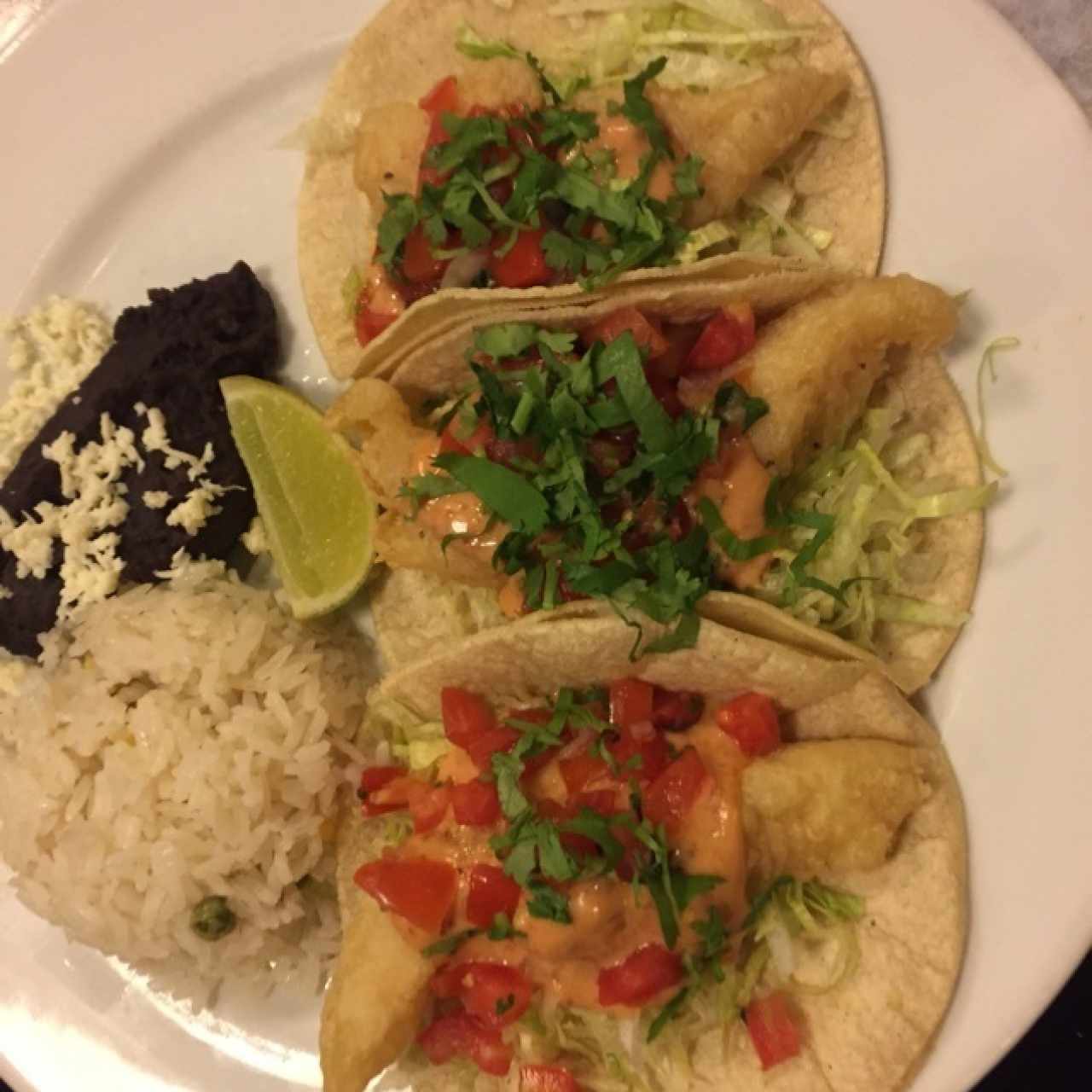 tacos de pescado ( menu ejecutivo)