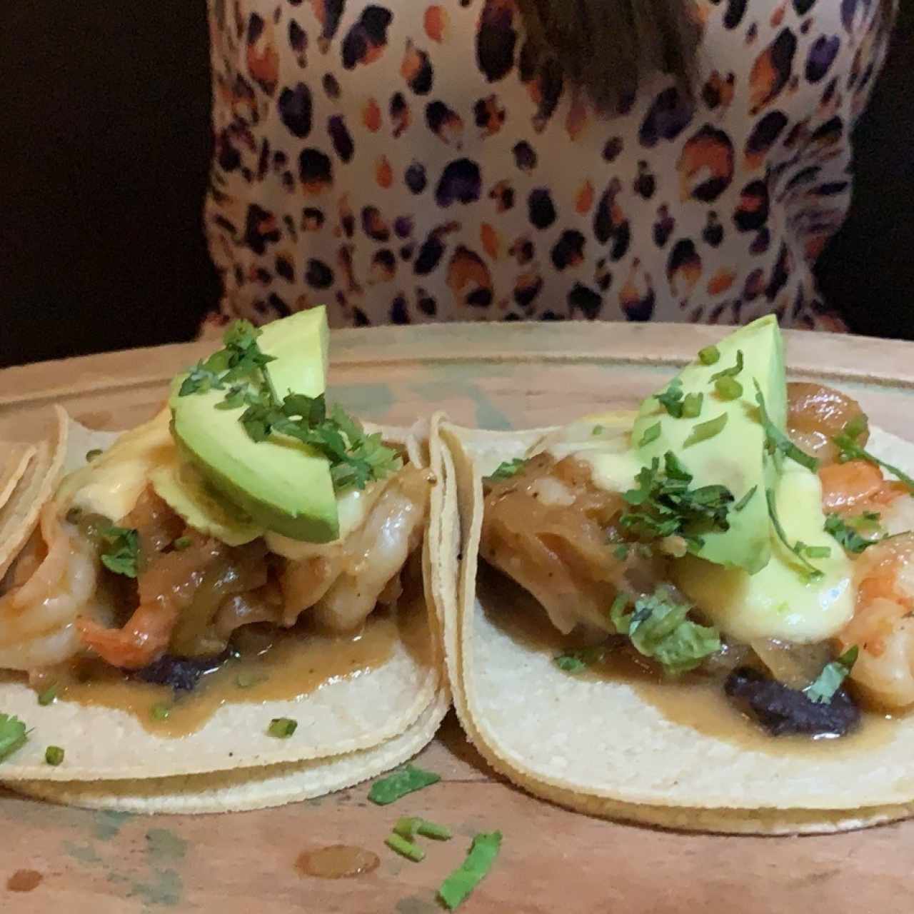 tacos con langostino