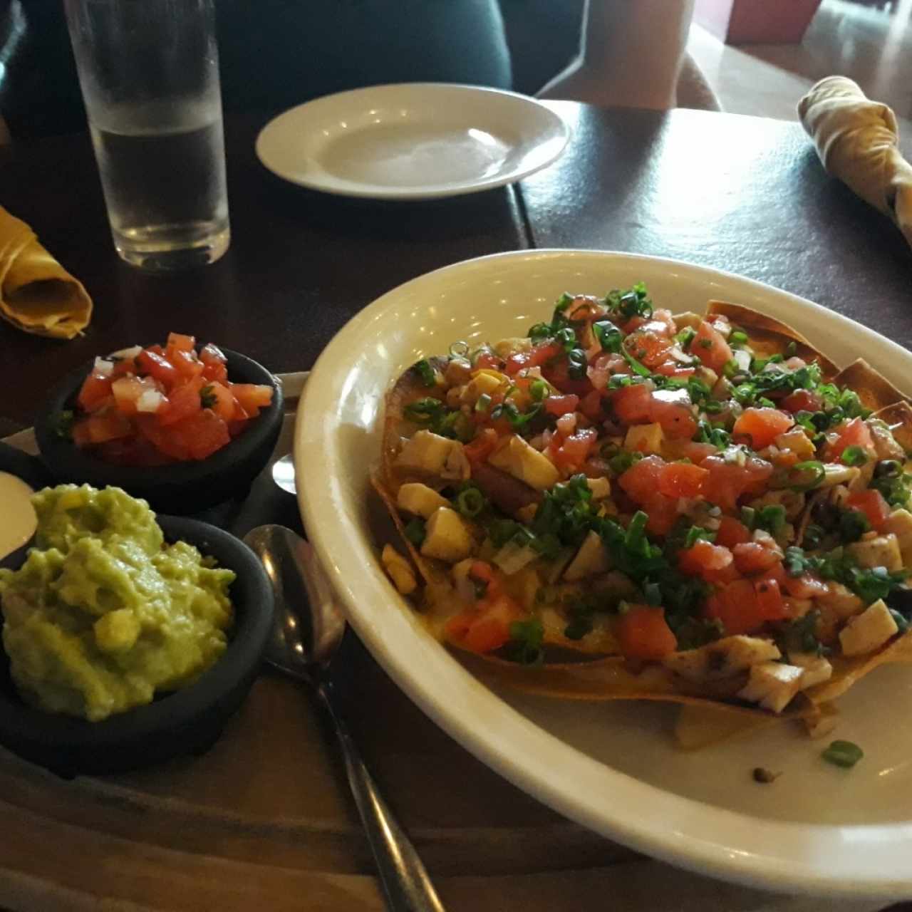 Nachos con pollo