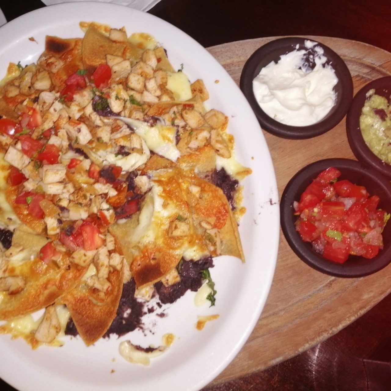 nachos tres quesos