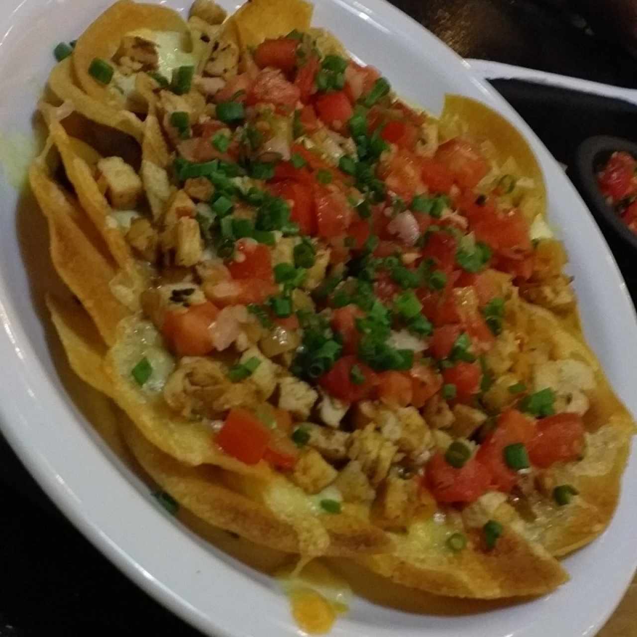 Nachos 3 quesos 