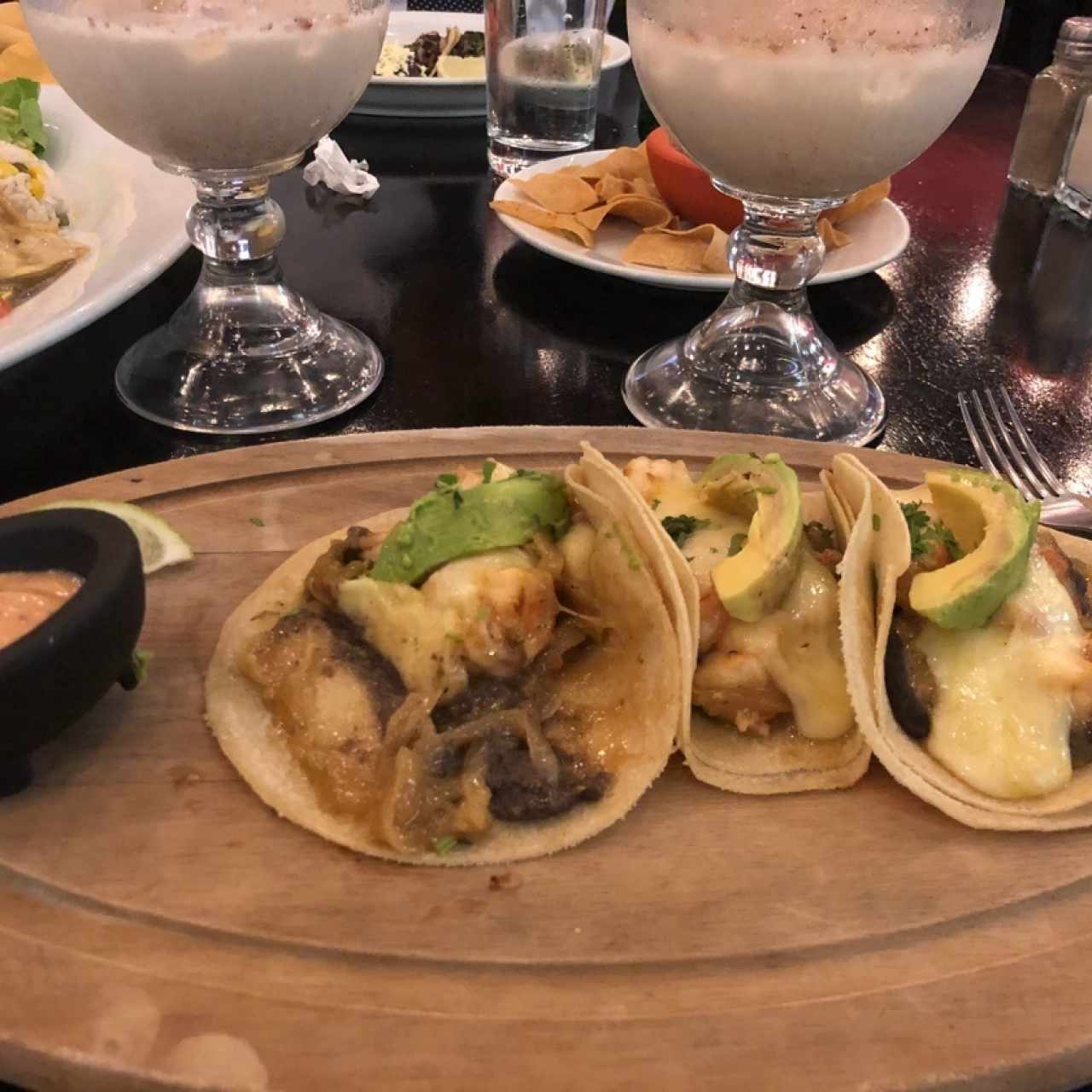 tacos de langostinos 