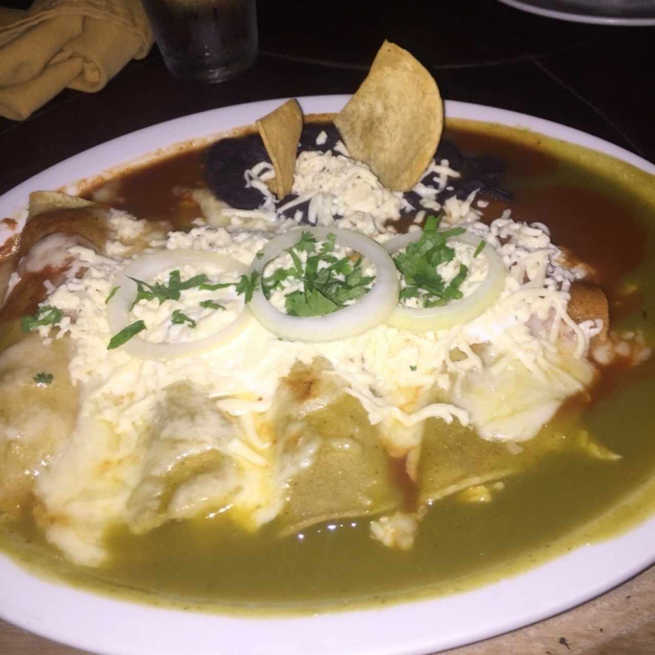 Enchiladas divorciadas