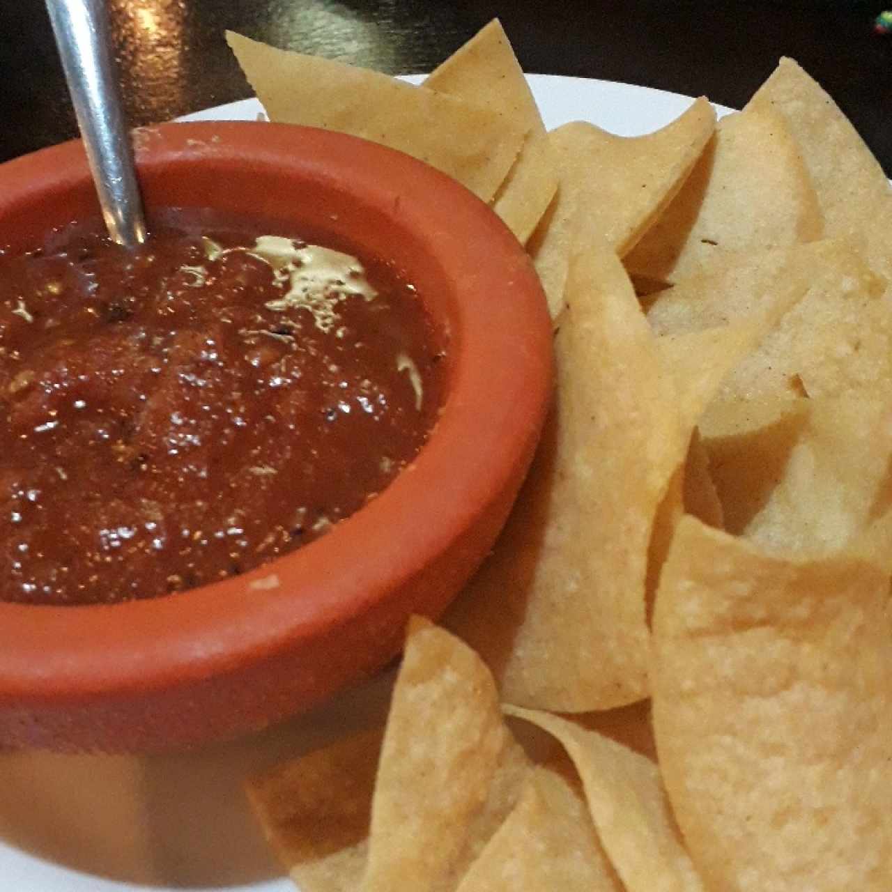 nachos de entrada de cortesia