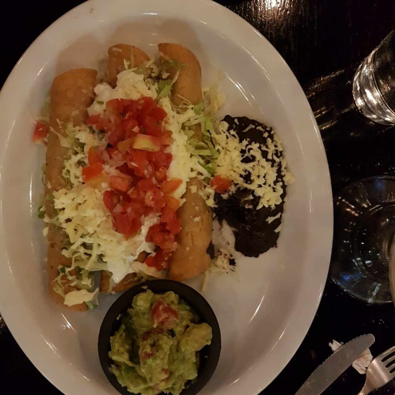 Flautas de pollo