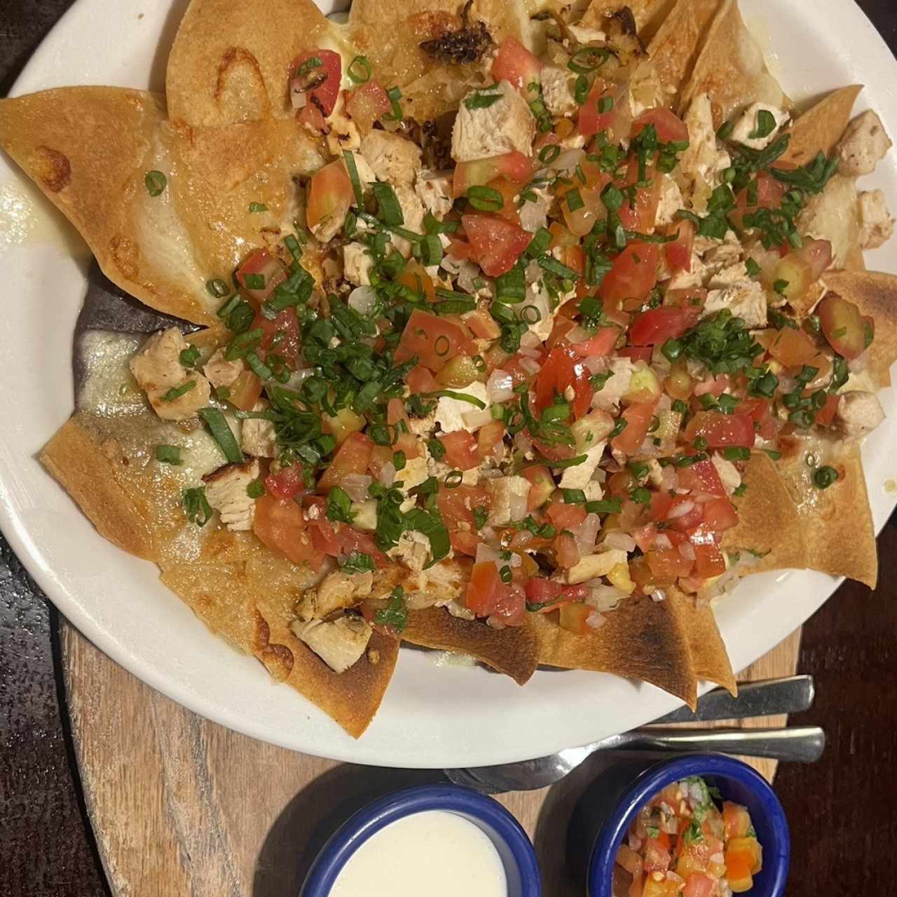 Nachos con pollo