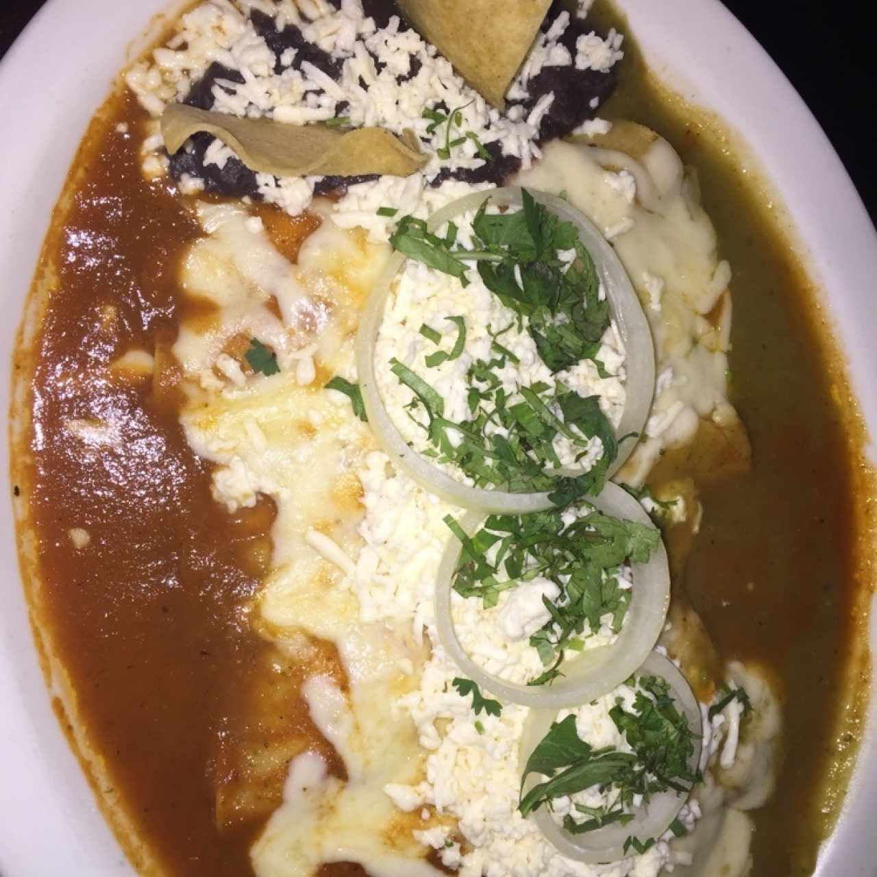 enchilada pollo divorciada