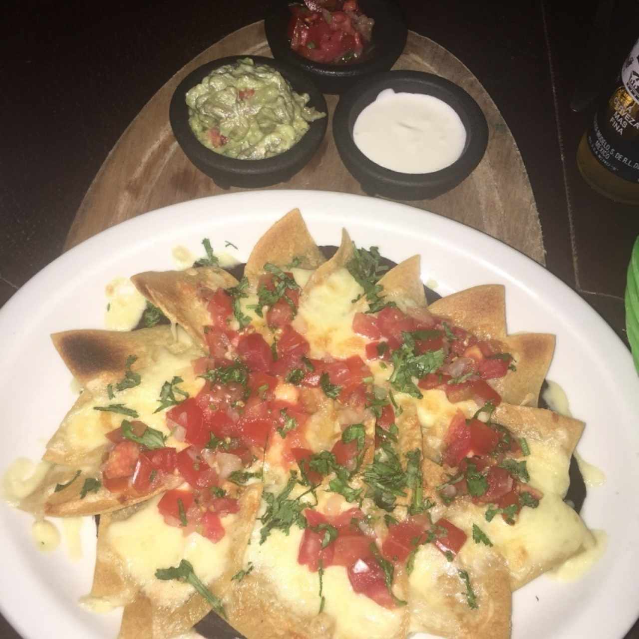 nachos vegetarianos