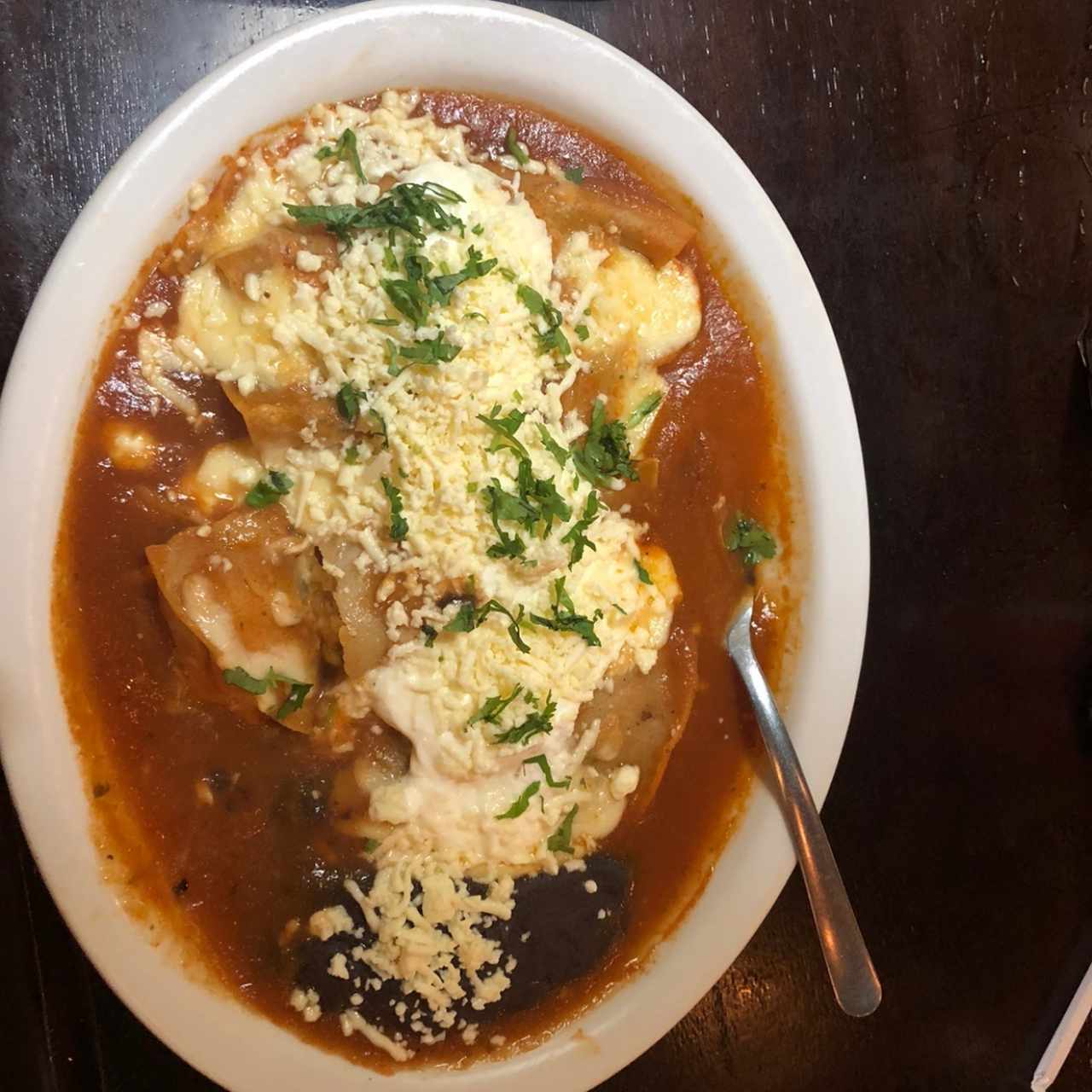 enchiladas en salsa ranchera