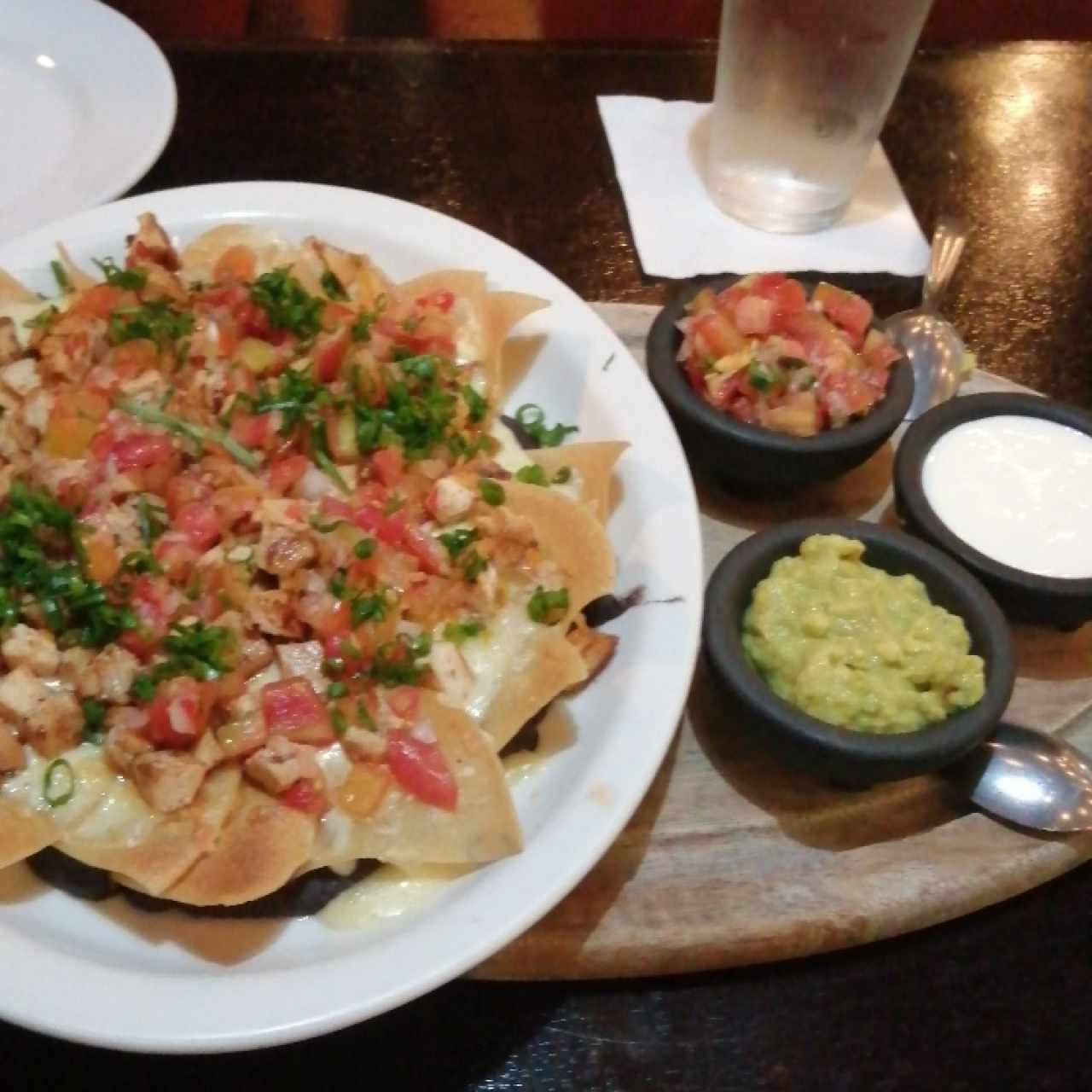 nachos de pollo