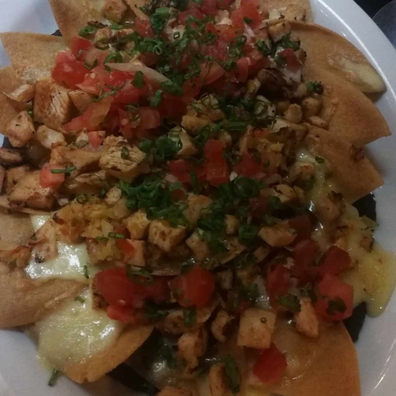 Nachos de pollo