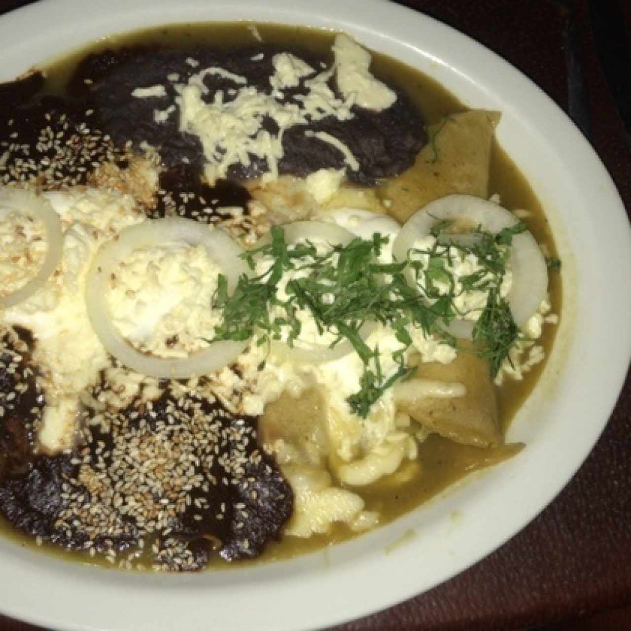 enchiladas con mole