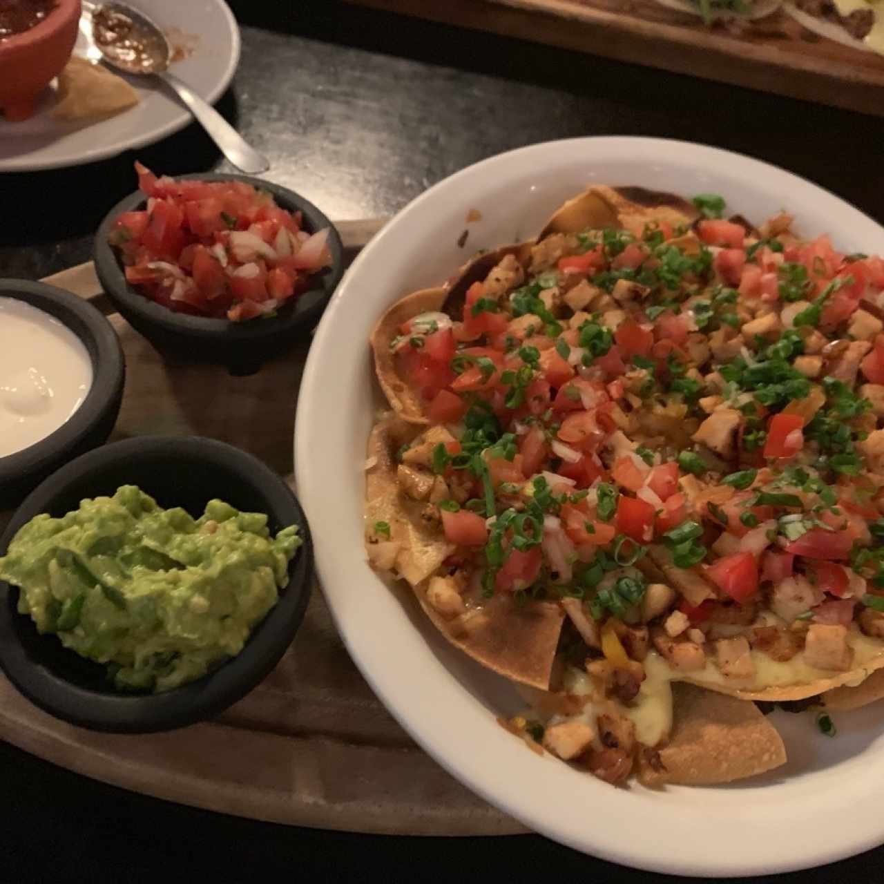 nachos con pollo 