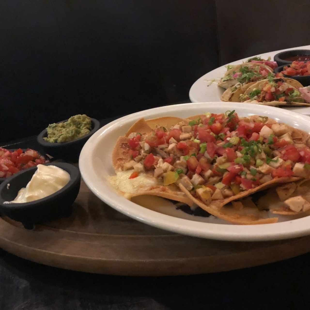 Nachos con pollo